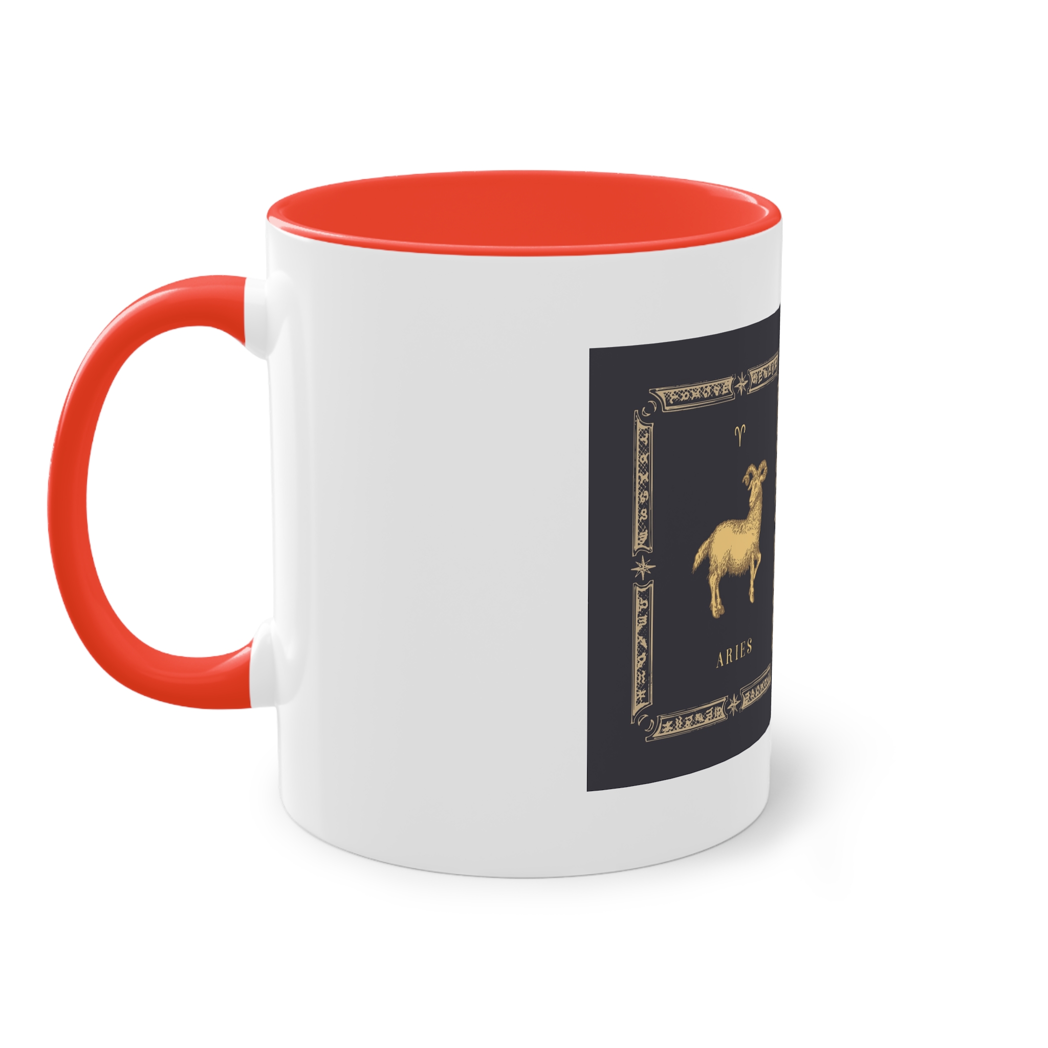 Aries Zodiac 3 Two Tone Coffee Mug 11oz - Image 3