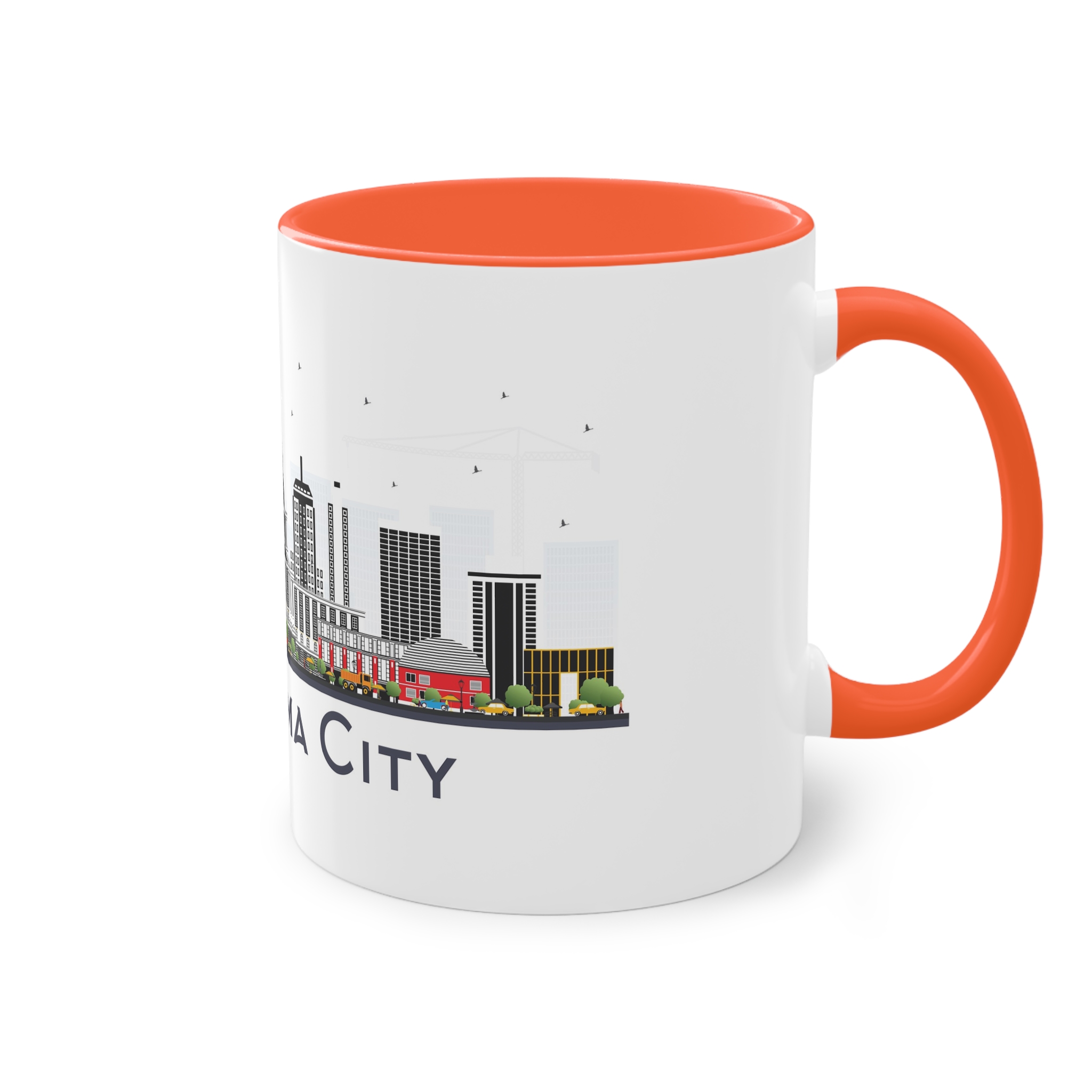 Oklahoma City Isolated Two Tone Coffee Mug 11oz - Image 16