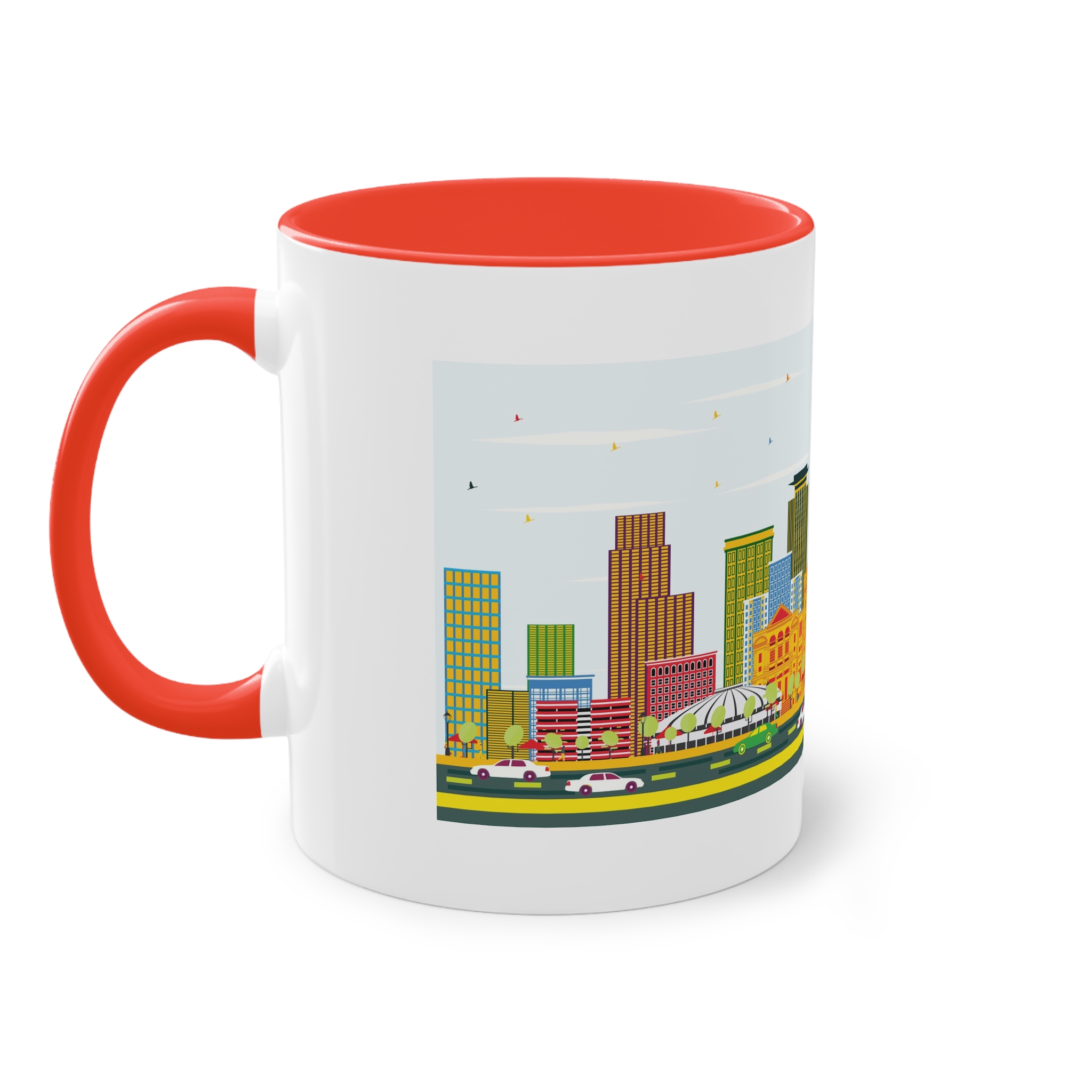 Fort Worth Color Two Tone Coffee Mug 11oz - Image 3