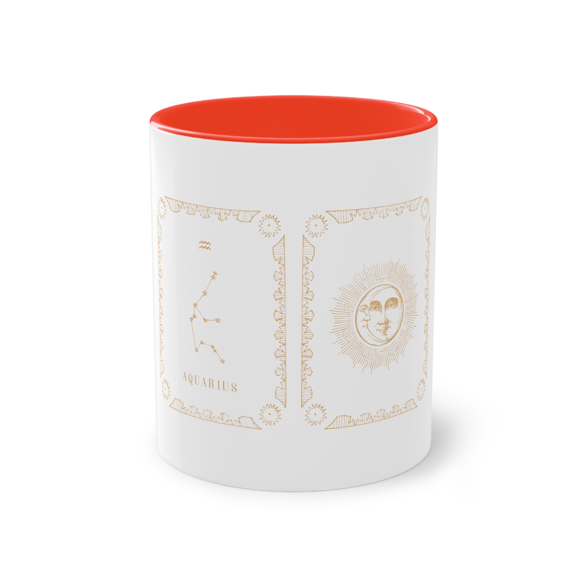 Aquarius Zodiac Two Tone Coffee Mug 11oz
