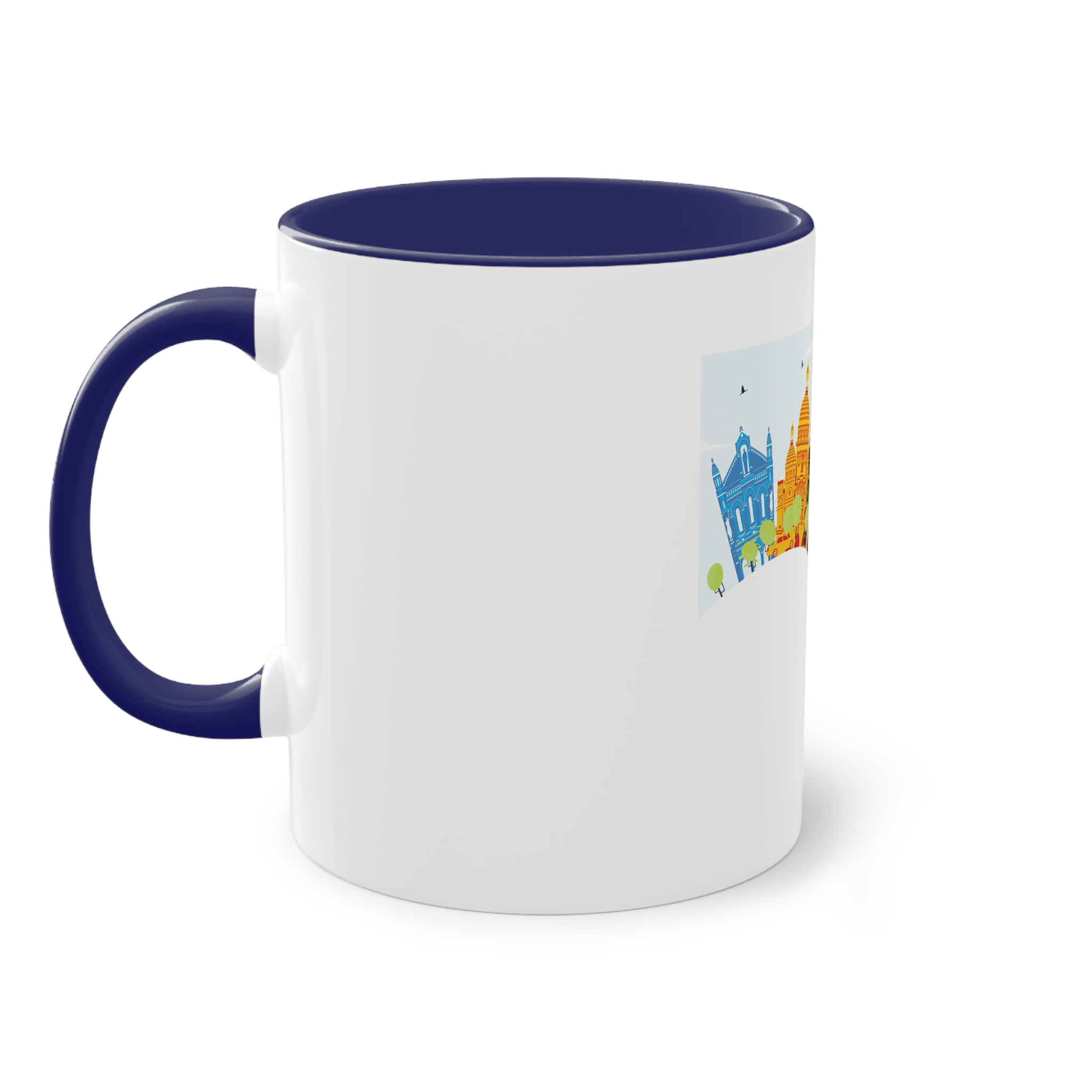 Paris Color Corner Cloud Two Tone Coffee Mug 11oz - Image 43
