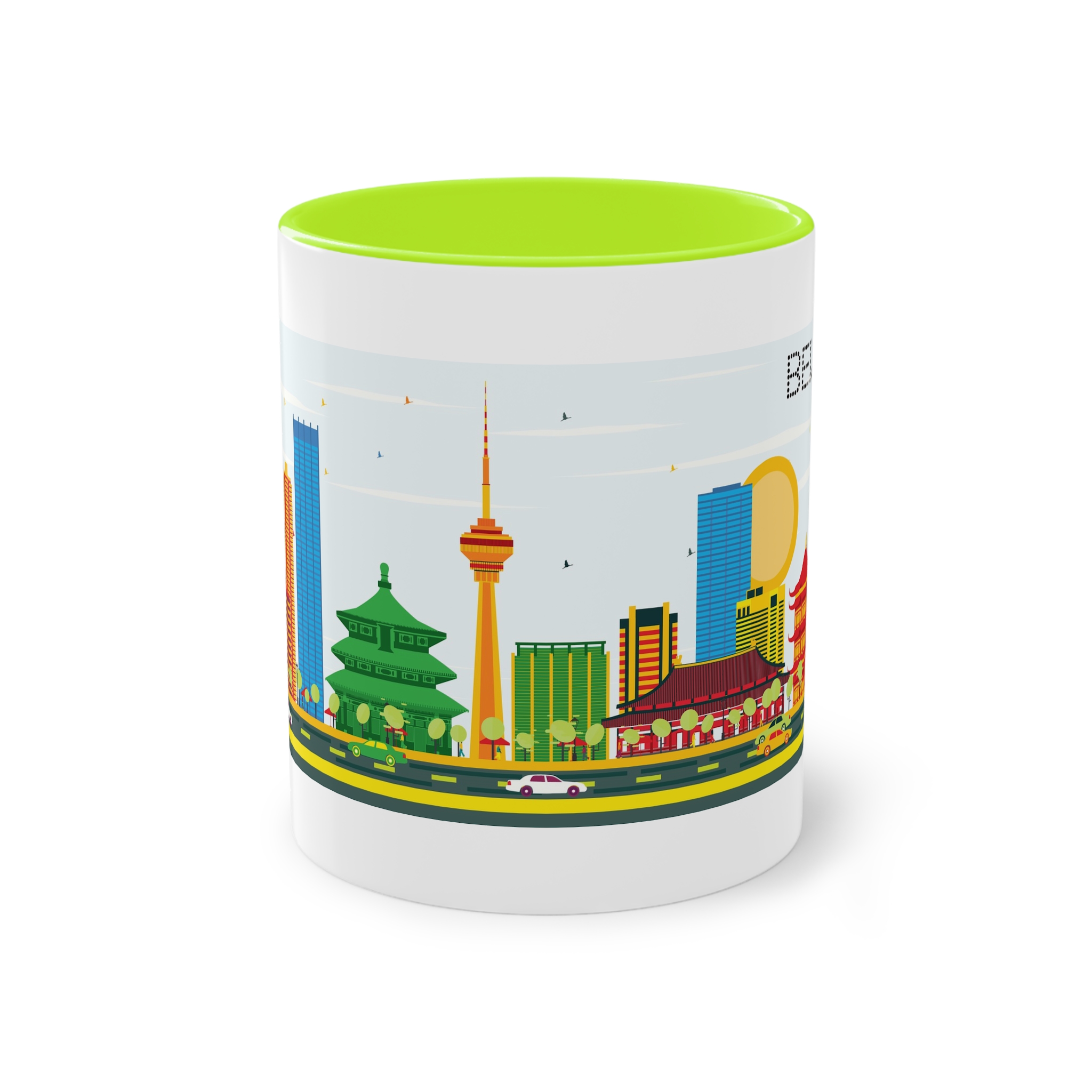 Beijing Color Two Tone Coffee Mug 11oz - Image 25