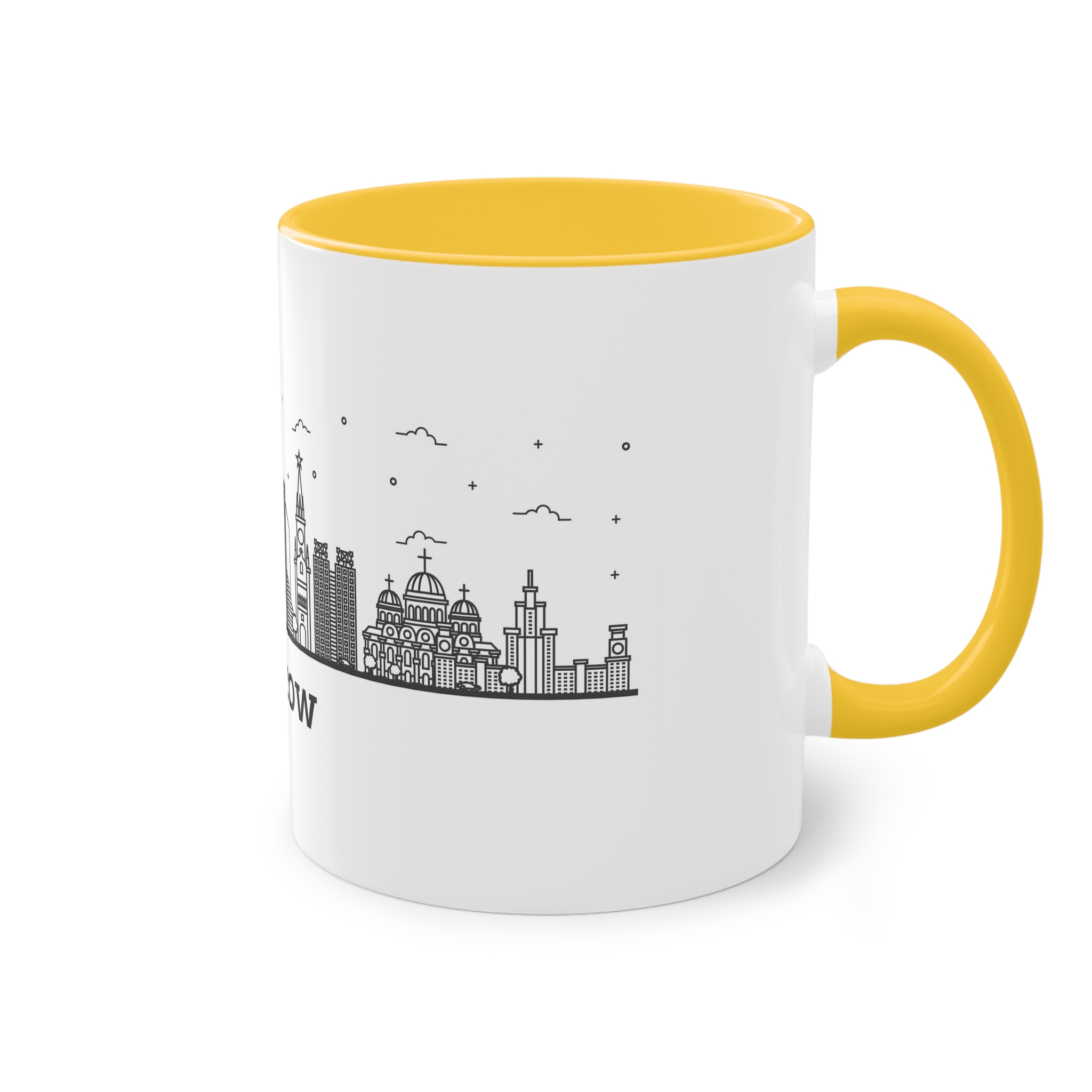 Moscow Outline Bold Two Tone Coffee Mug 11oz - Image 20