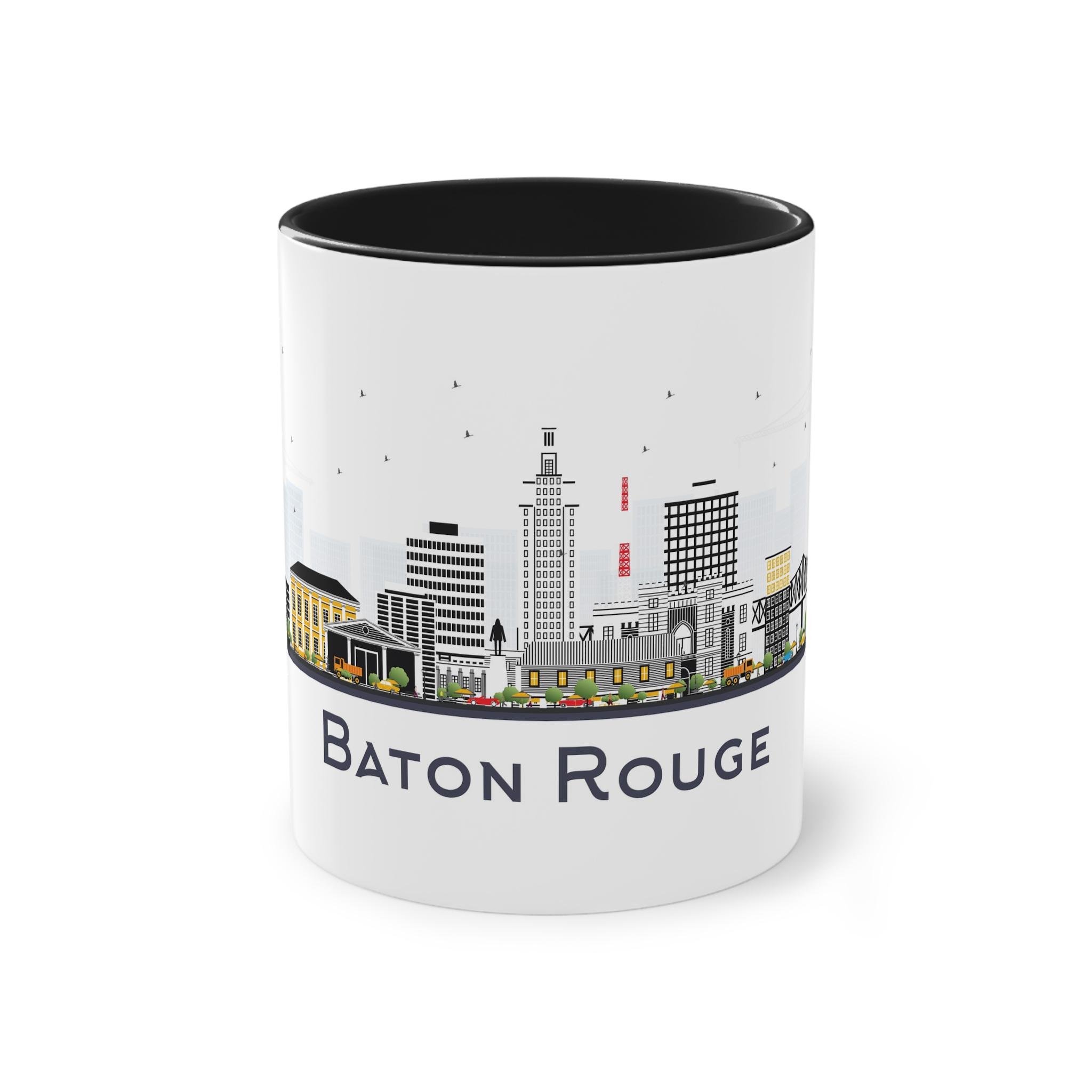Baton Rouge Isolated Two Tone Coffee Mug 11oz - Image 9