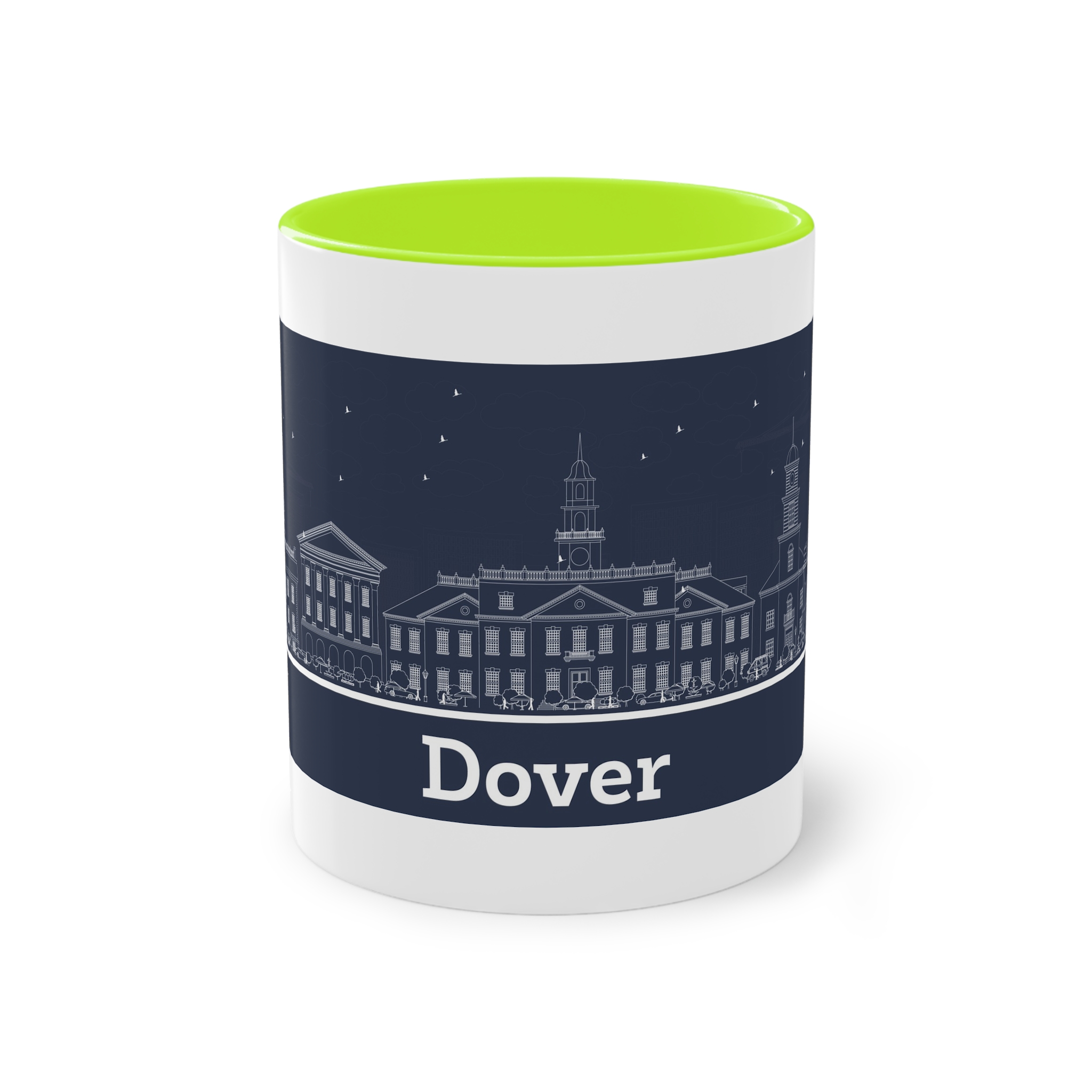 Dover Outline Inverse Two Tone Coffee Mug 11oz - Image 25