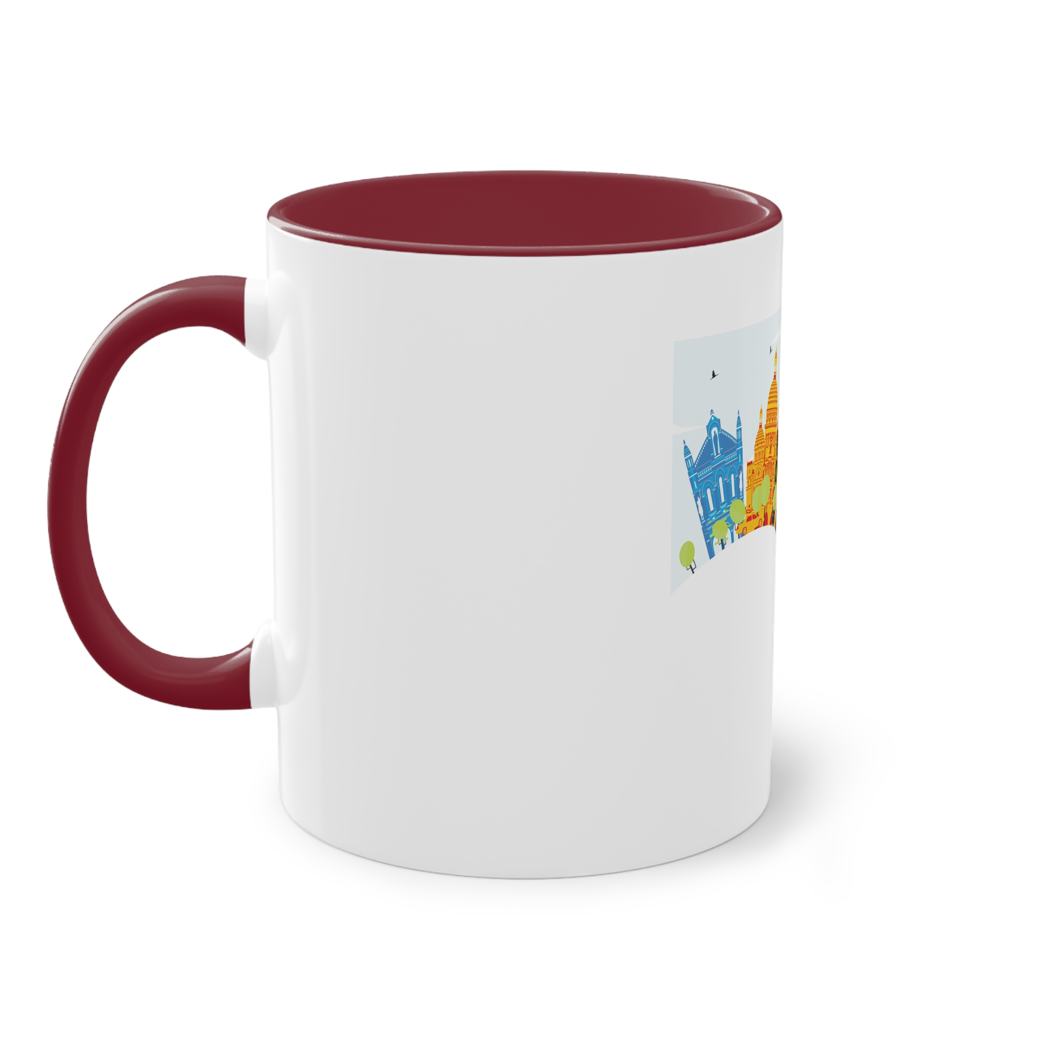 Paris Color Corner Cloud Two Tone Coffee Mug 11oz - Image 7