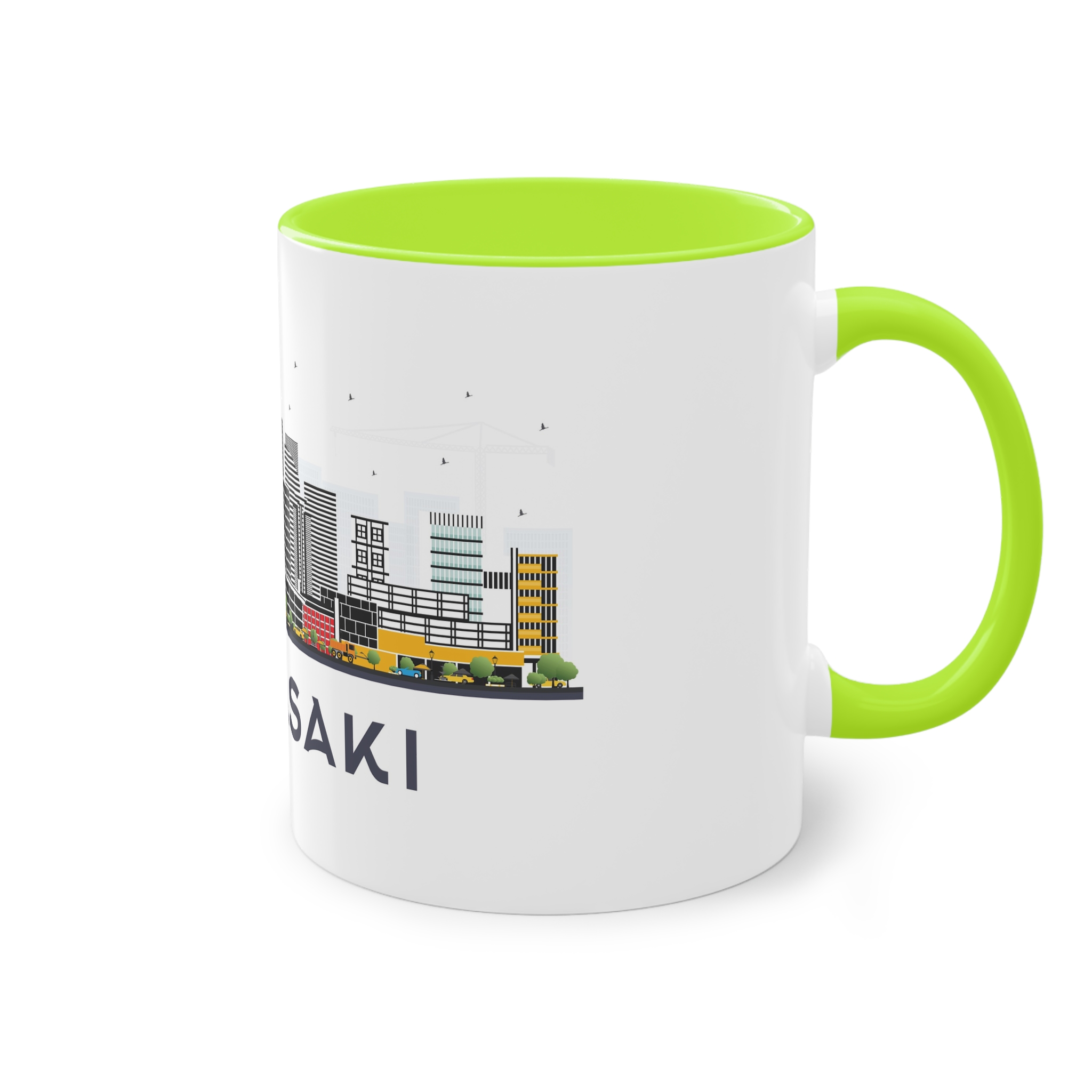 Kawasaki Isolated Two Tone Coffee Mug 11oz - Image 28