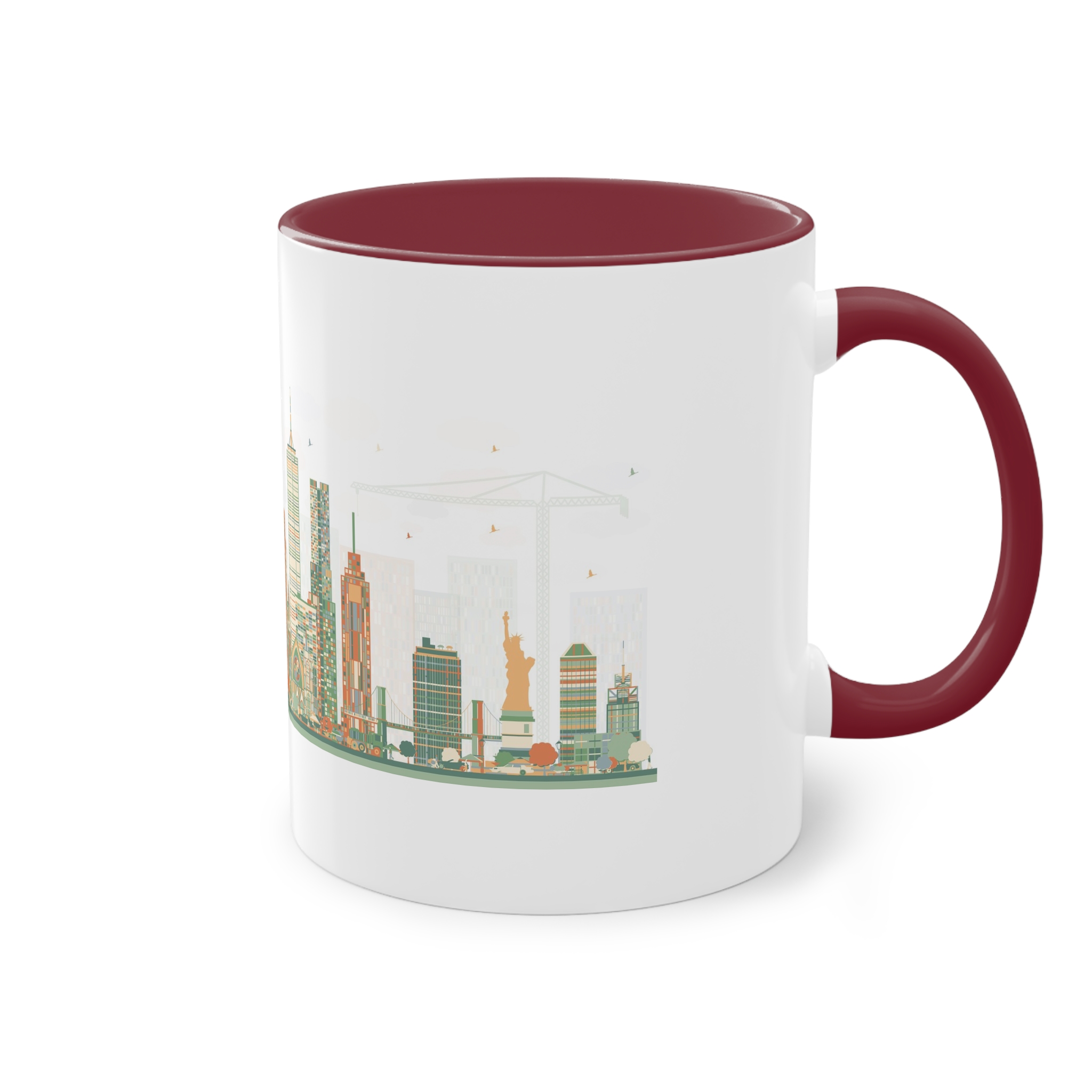 New York New Ver 1 Two Tone Coffee Mug 11oz - Image 8