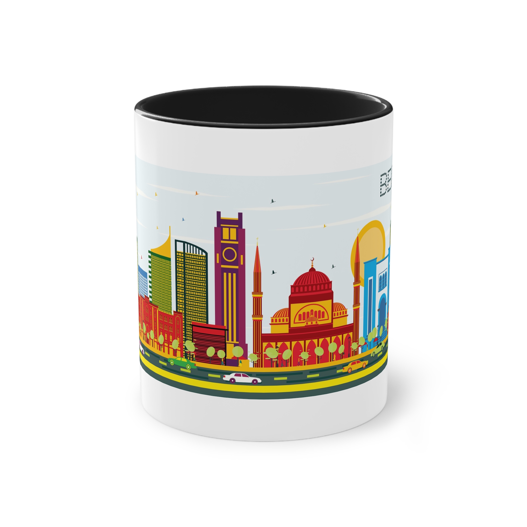 Beirut Color Two Tone Coffee Mug 11oz - Image 9