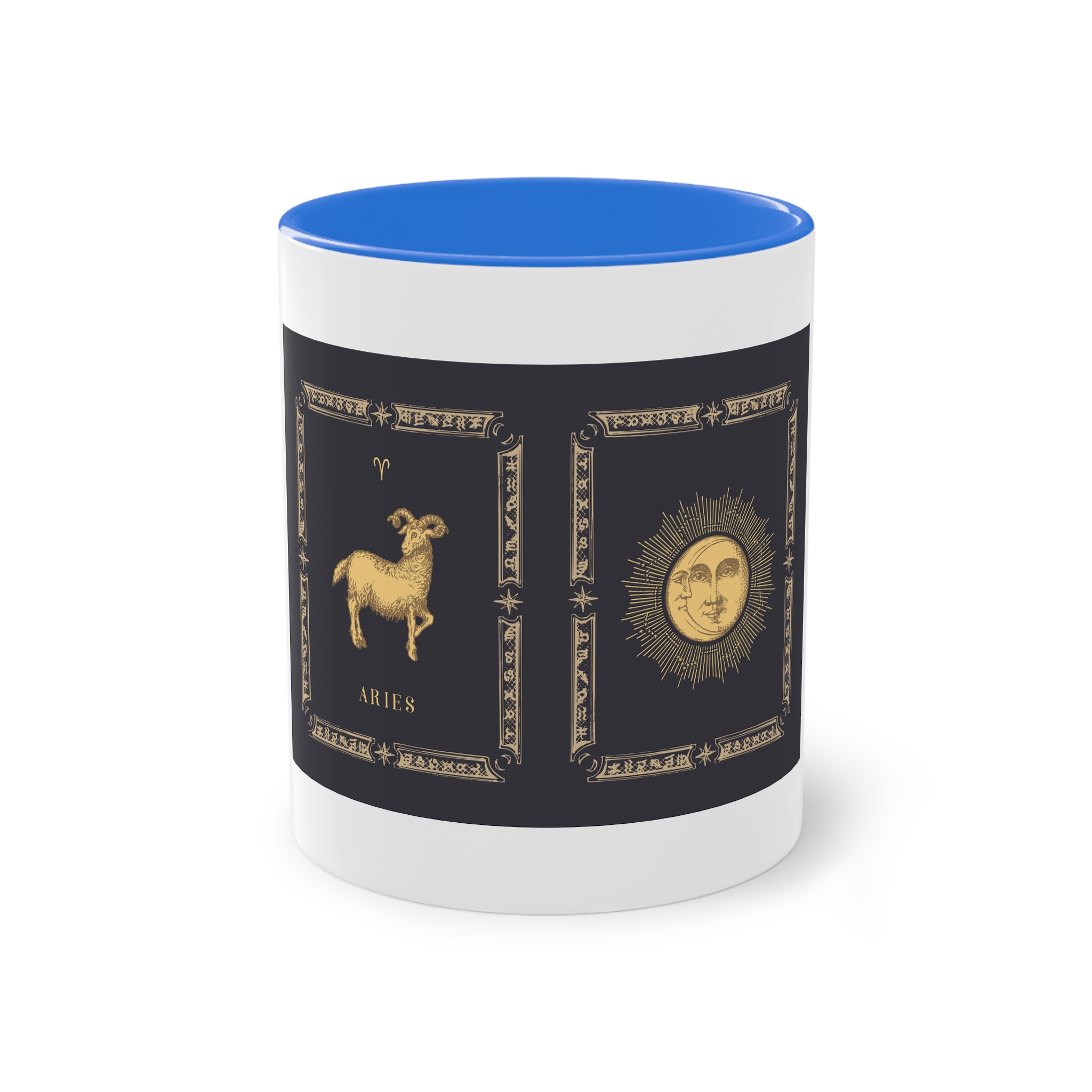Aries Zodiac 3 Two Tone Coffee Mug 11oz - Image 37