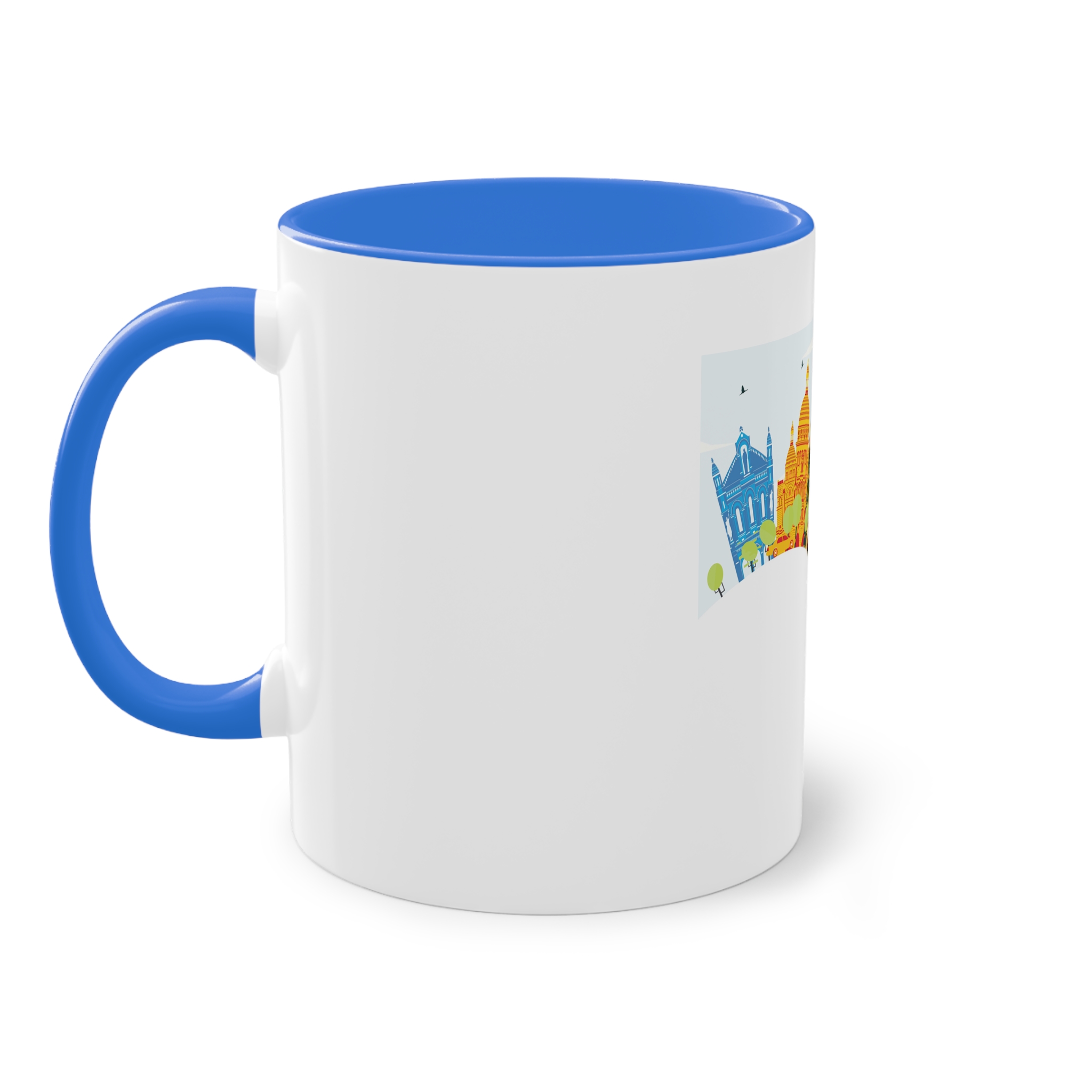 Paris Color Corner Cloud Two Tone Coffee Mug 11oz - Image 39