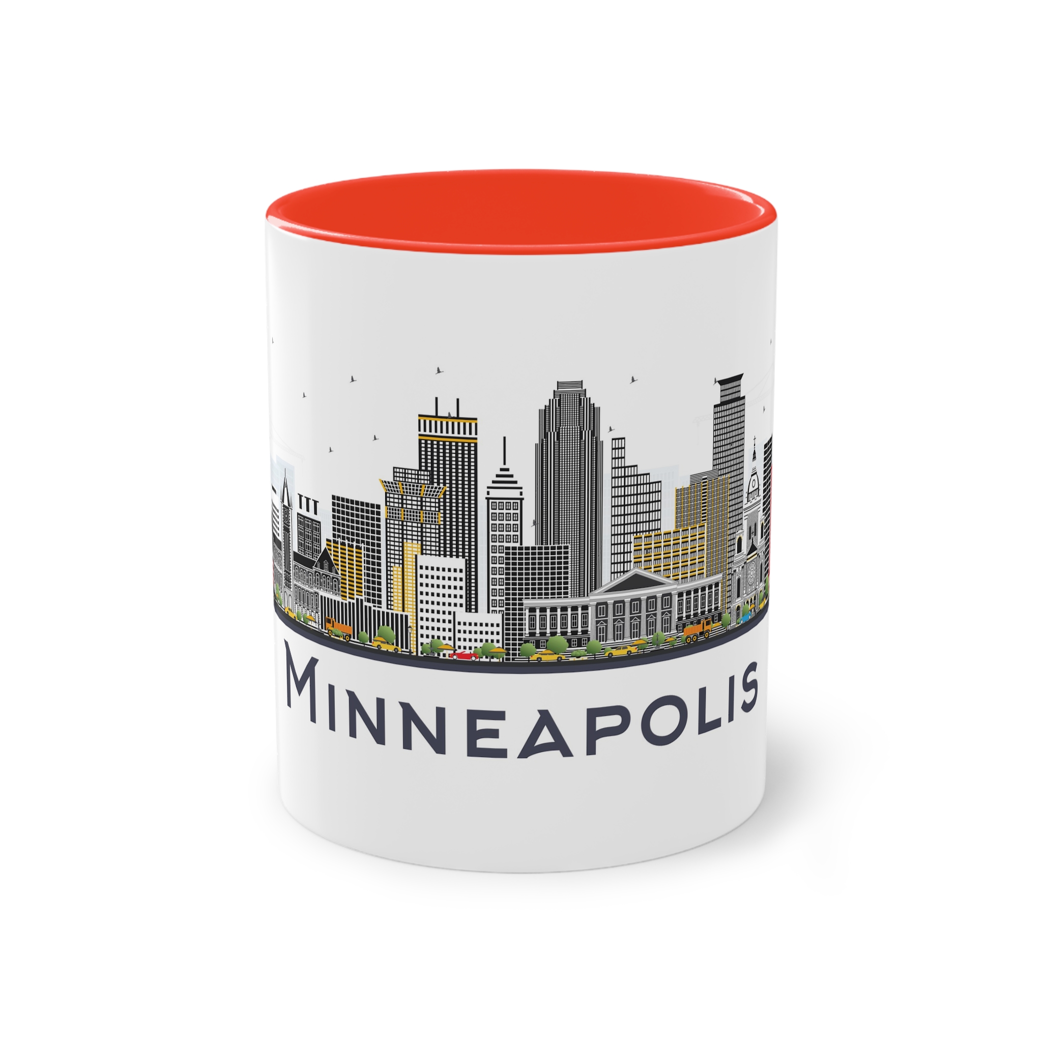 Minneapolis Isolated Two Tone Coffee Mug 11oz