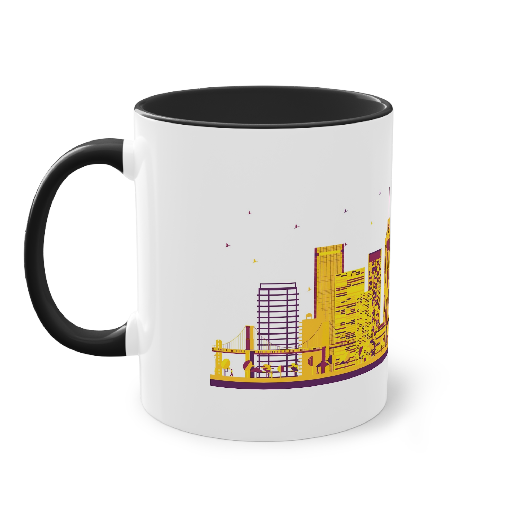 New York Color Ver 1 Two Tone Coffee Mug 11oz - Image 11