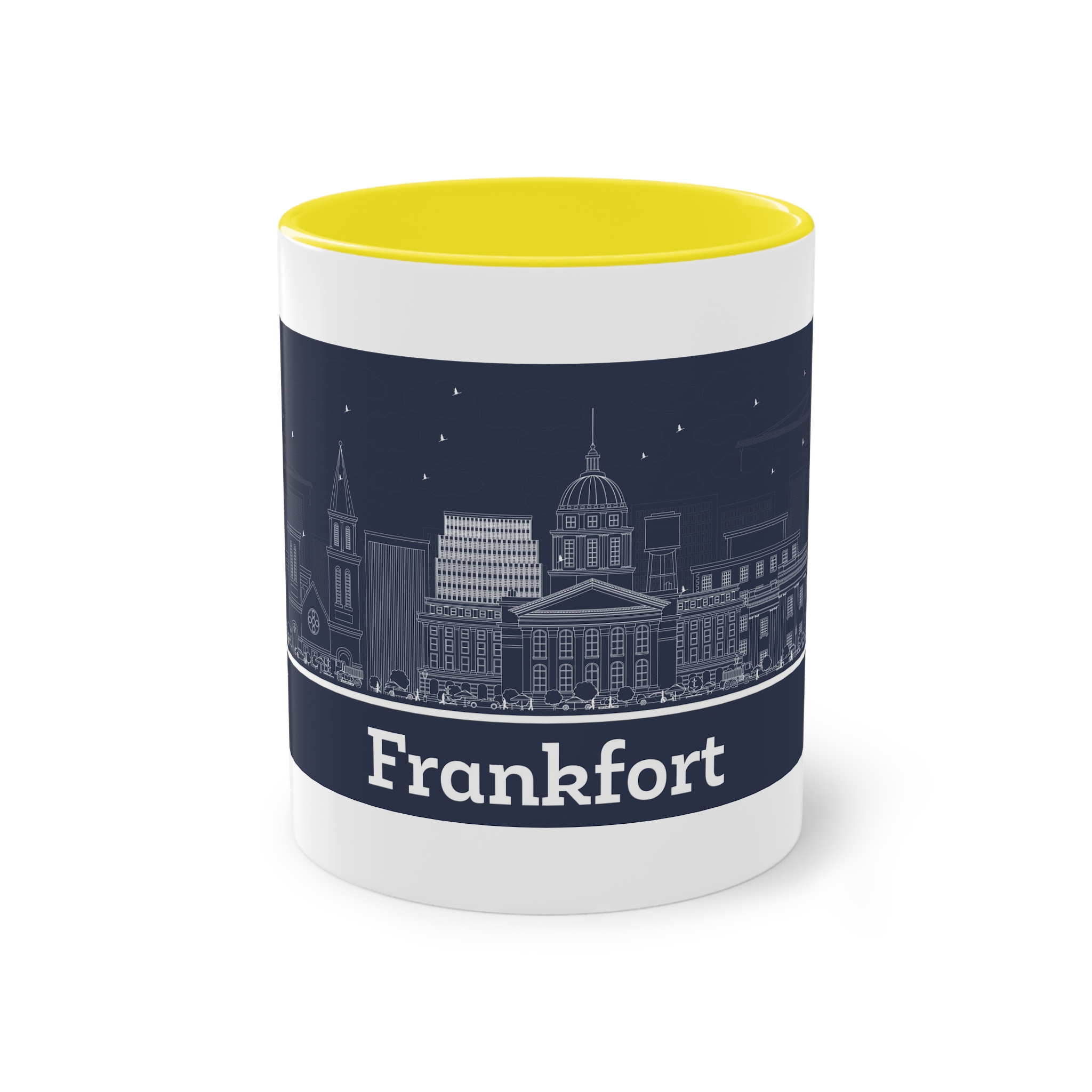 Frankfort Outline Inverse Two Tone Coffee Mug 11oz - Image 21