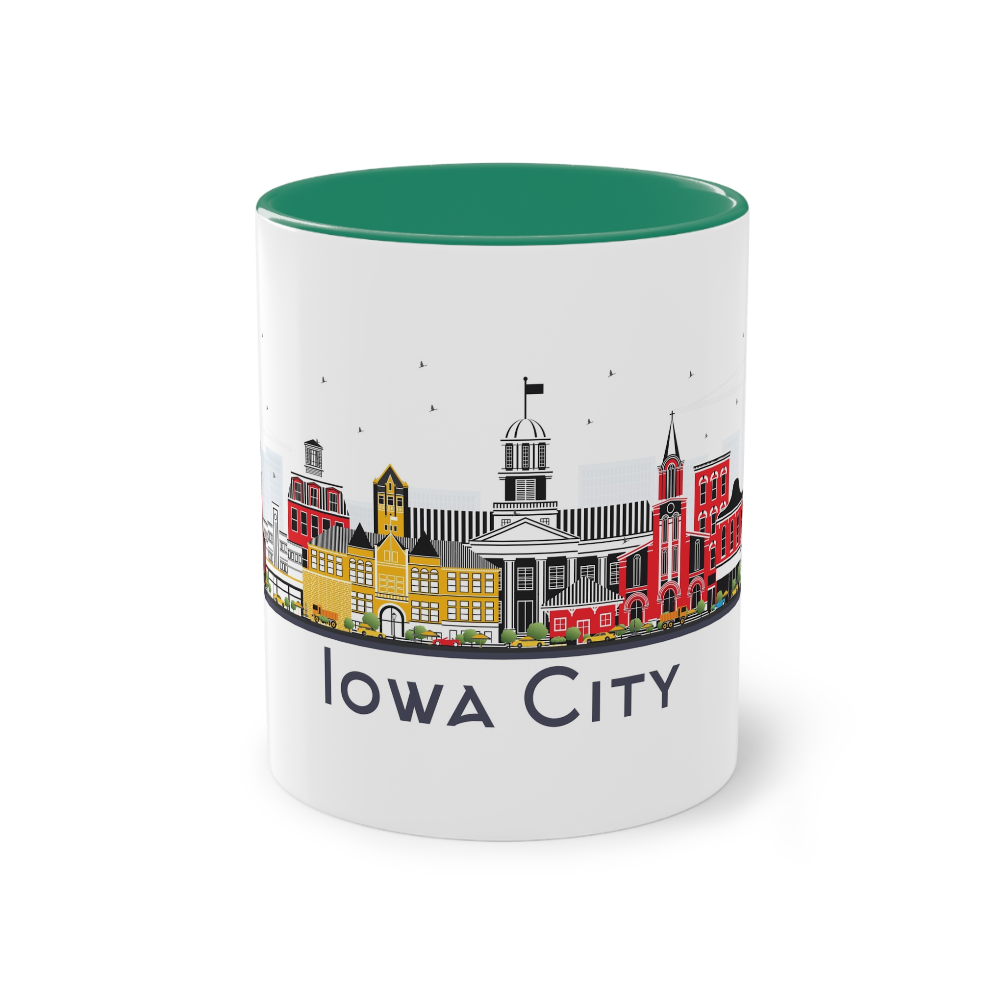 Iowa City Isolated Two Tone Coffee Mug 11oz - Image 29