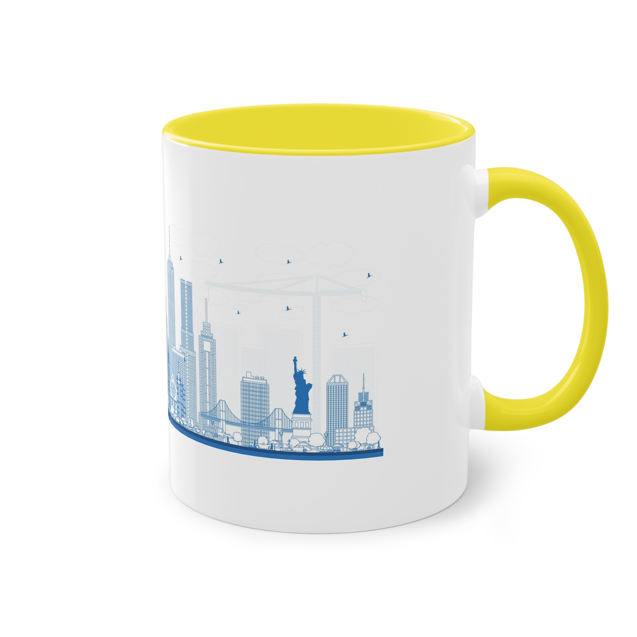 New York New Outline Two Tone Coffee Mug 11oz - Image 24