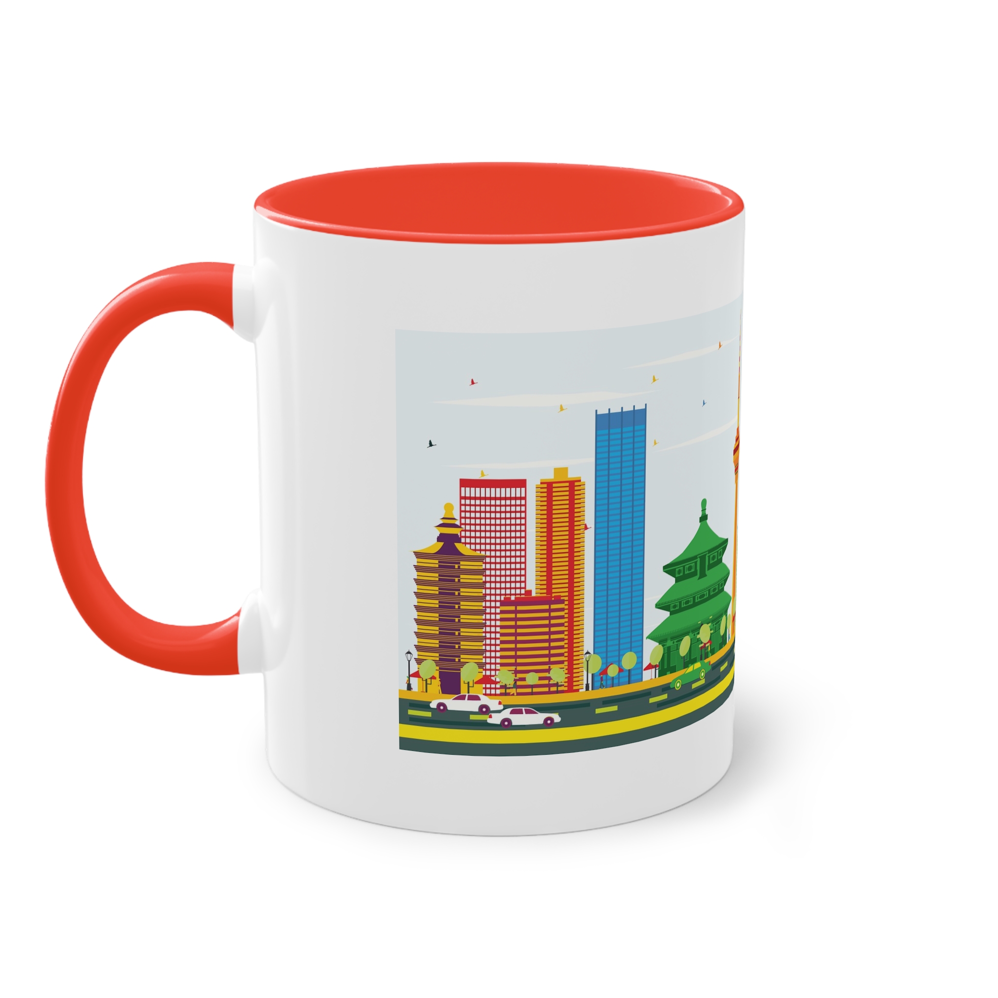 Beijing Color Two Tone Coffee Mug 11oz - Image 3