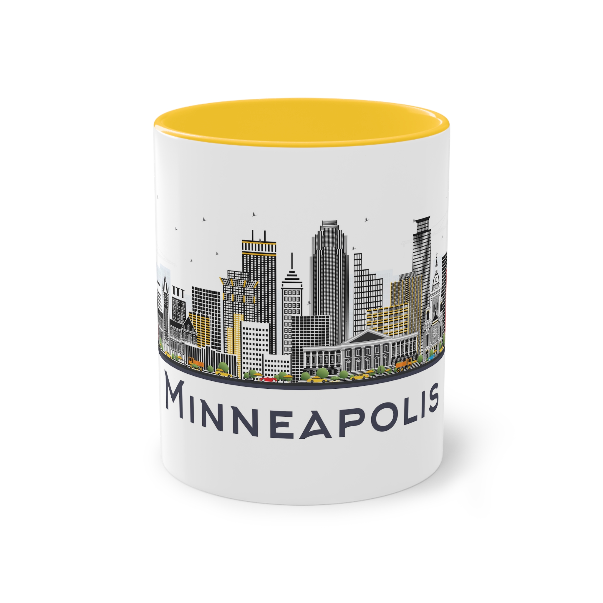 Minneapolis Isolated Two Tone Coffee Mug 11oz - Image 17