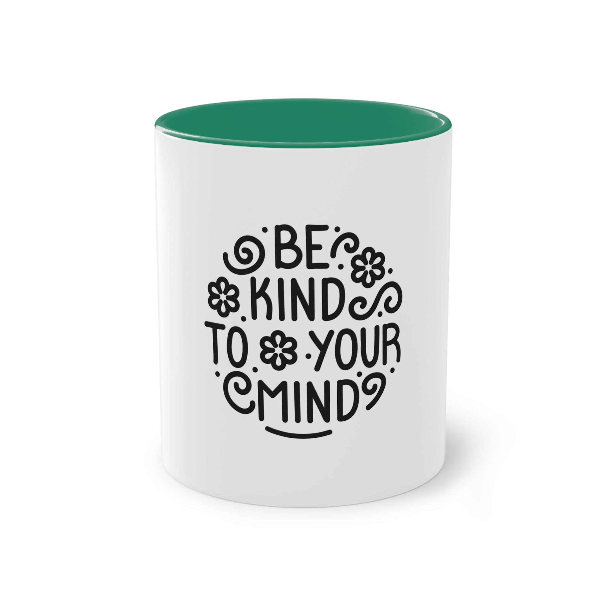 Be Kind To You Mind Two Tone Coffee Mug 11oz - Image 29