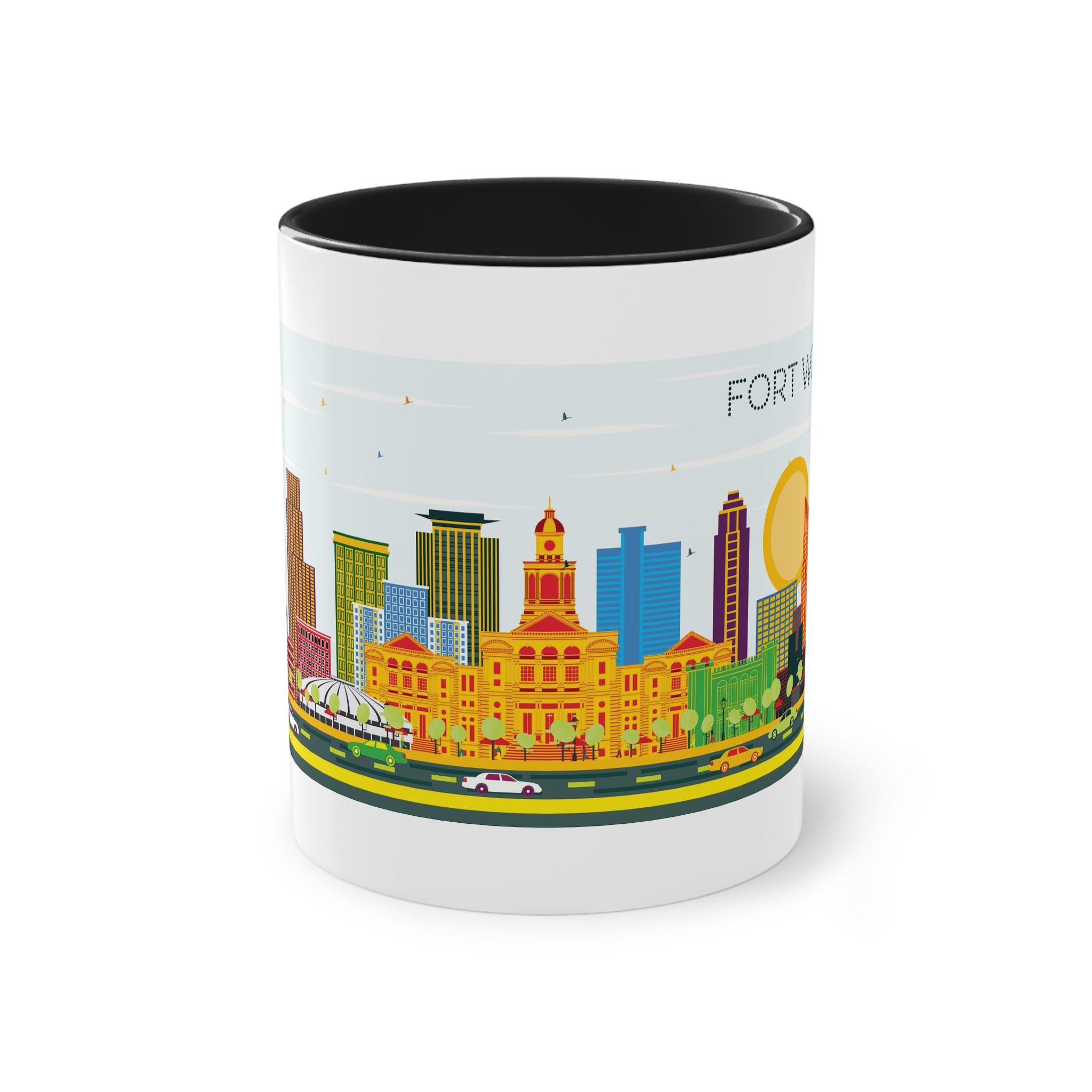 Fort Worth Color Two Tone Coffee Mug 11oz - Image 9