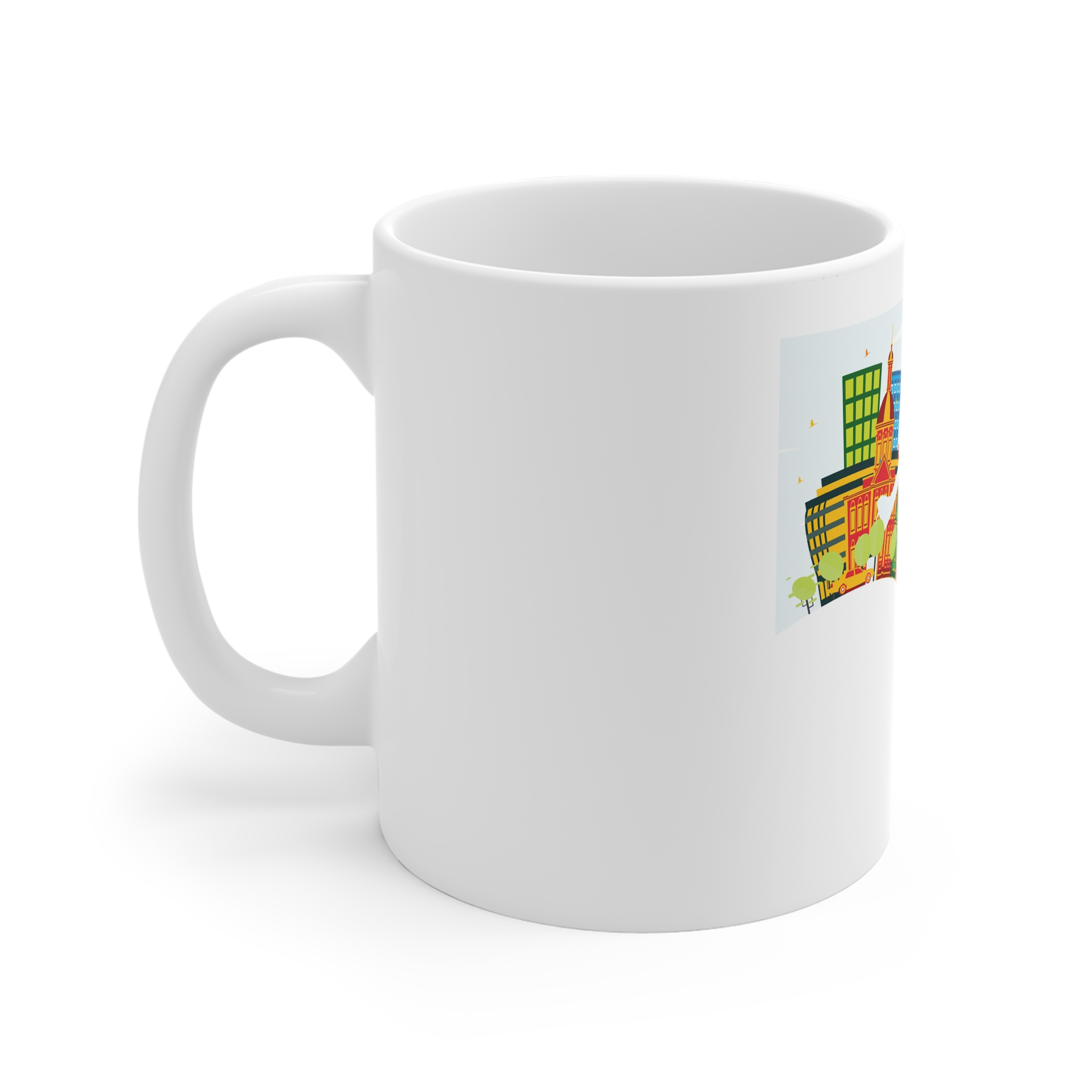 Saransk Color Corner Cloud 11oz White Mug - Image 2