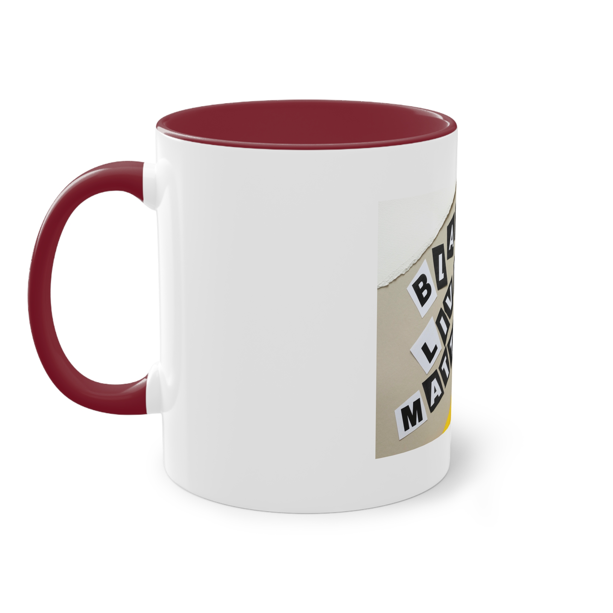 Black Lives Matter Collage Two Tone Coffee Mug 11oz - Image 7