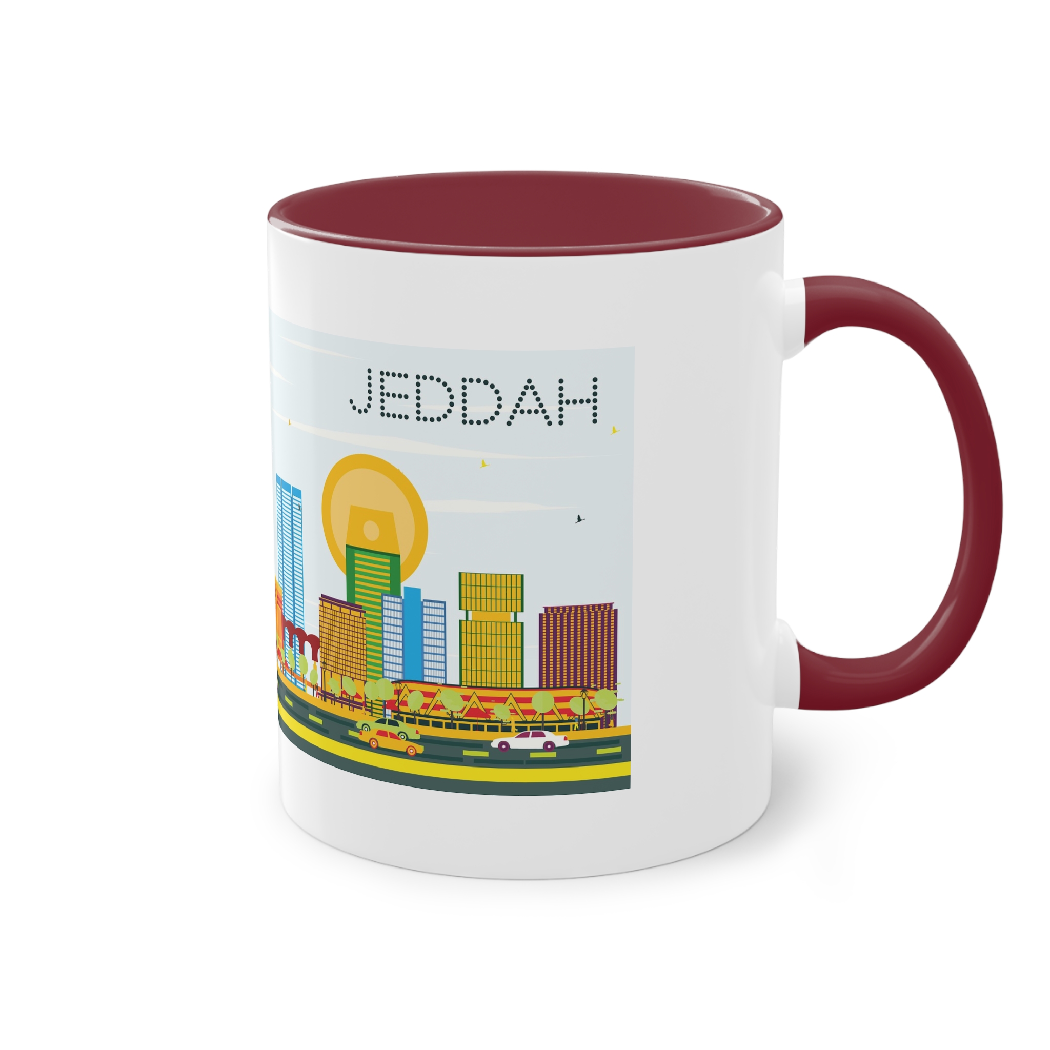 Jeddah Color Two Tone Coffee Mug 11oz - Image 8