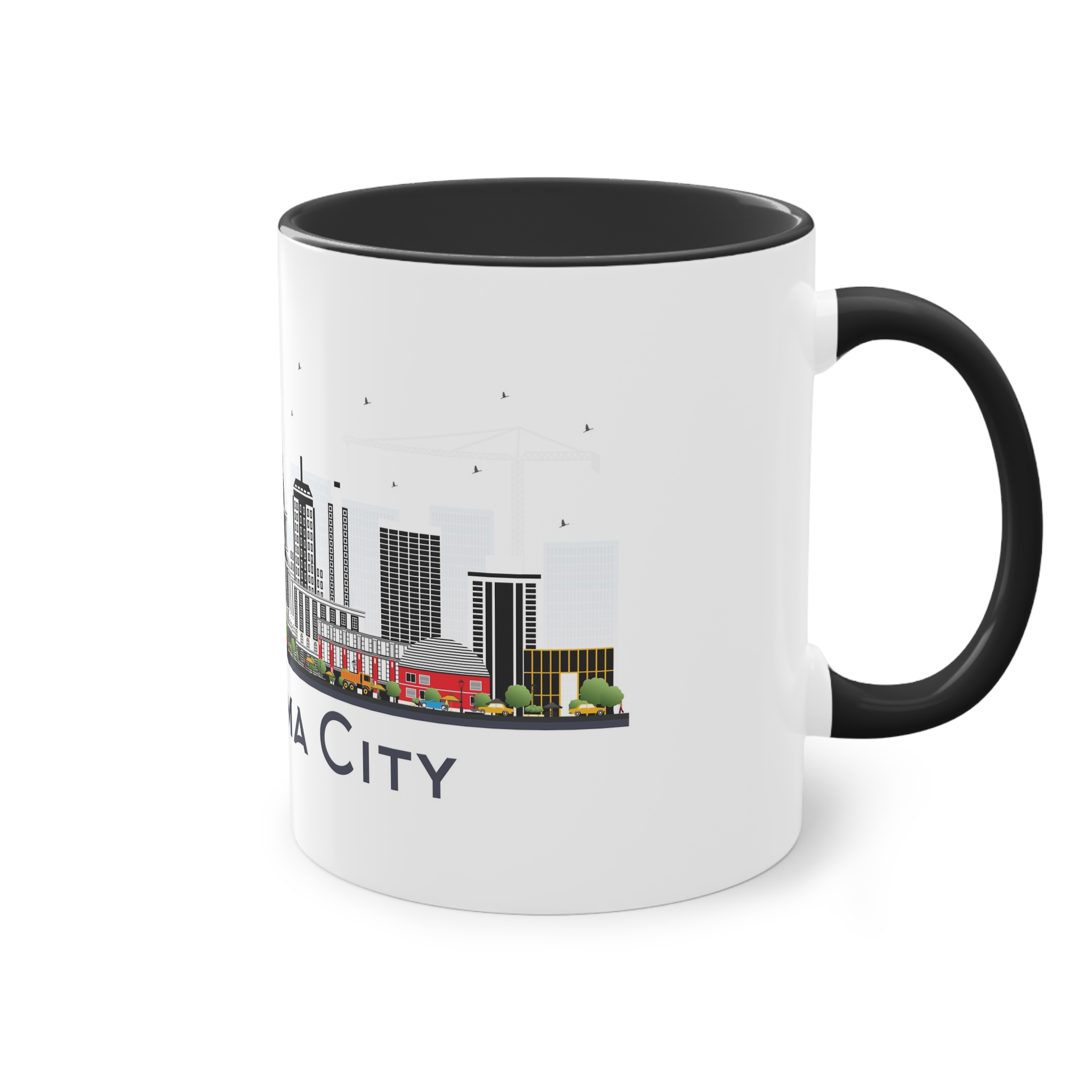 Oklahoma City Isolated Two Tone Coffee Mug 11oz - Image 12