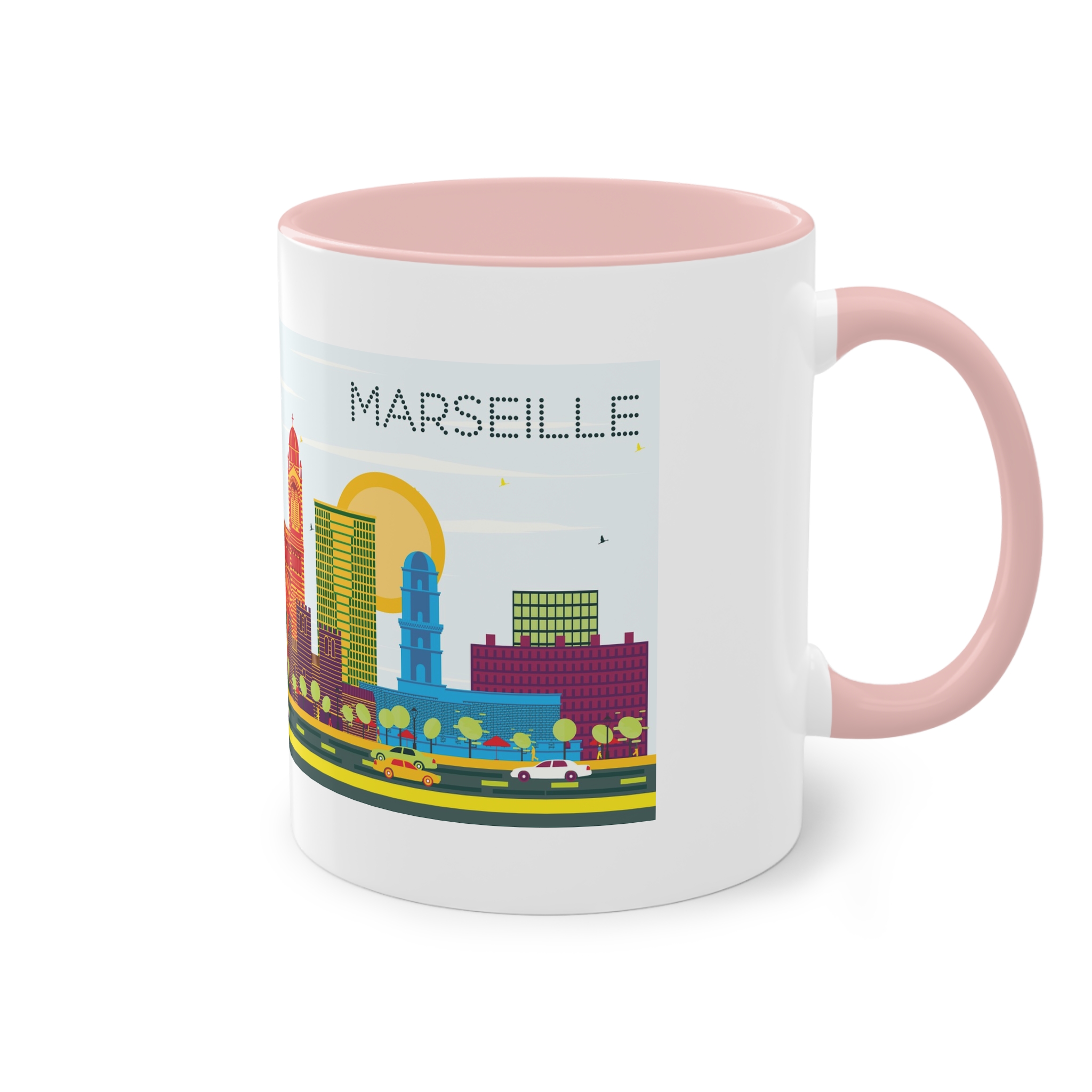 Marseille Color Two Tone Coffee Mug 11oz - Image 48