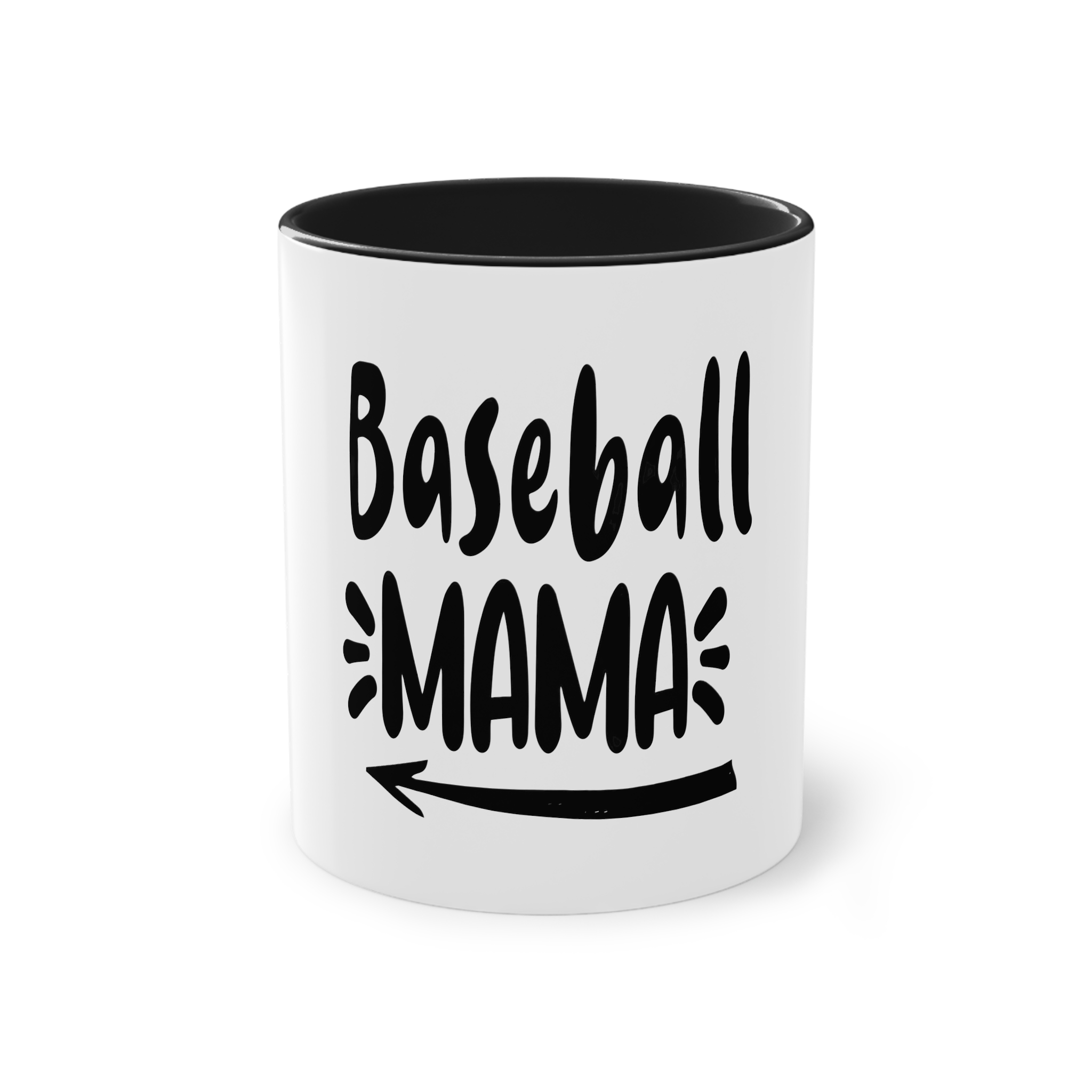 Baseball Mama 1 Two Tone Coffee Mug 11oz - Image 9