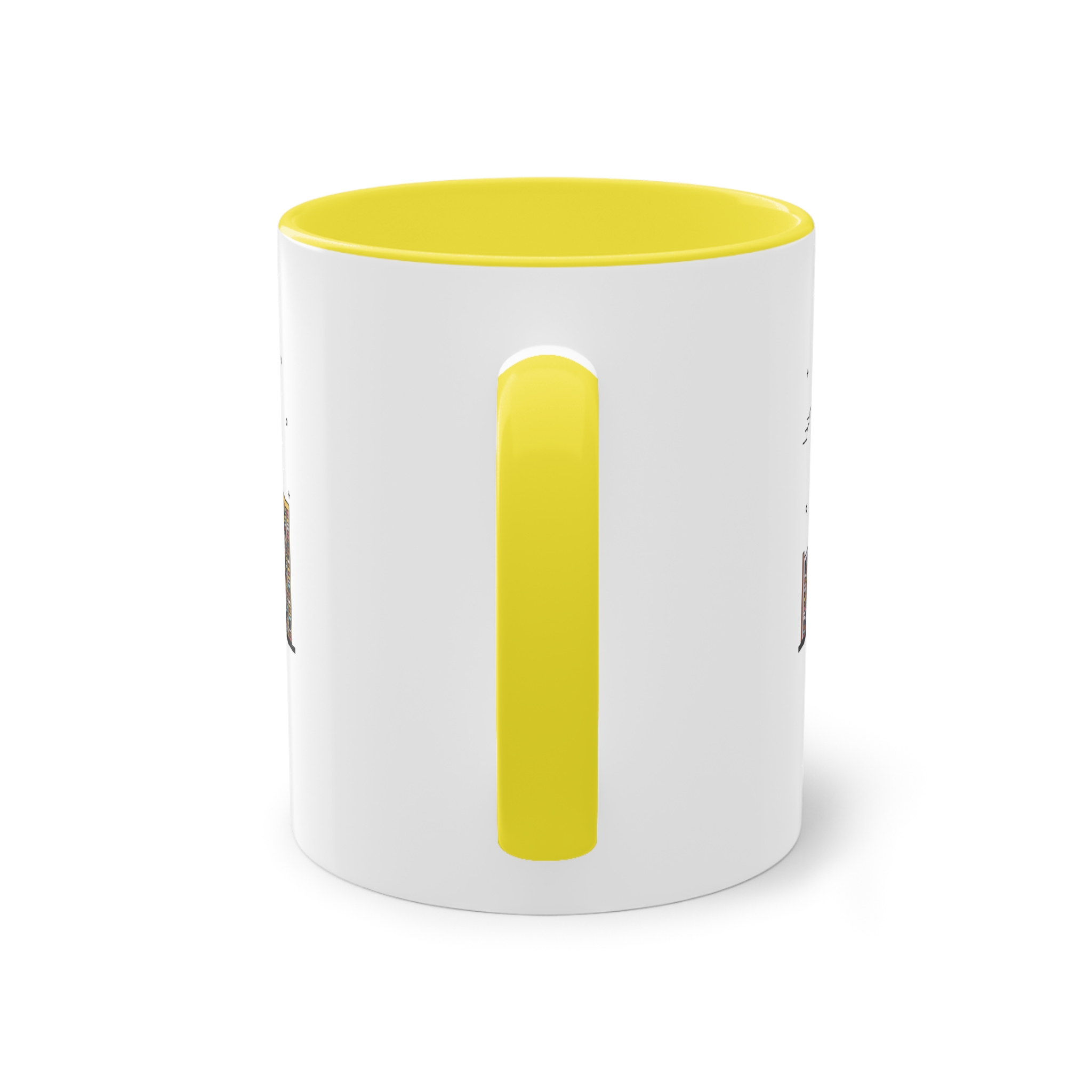 Cape Town Outline Bold Color Two Tone Coffee Mug 11oz - Image 22