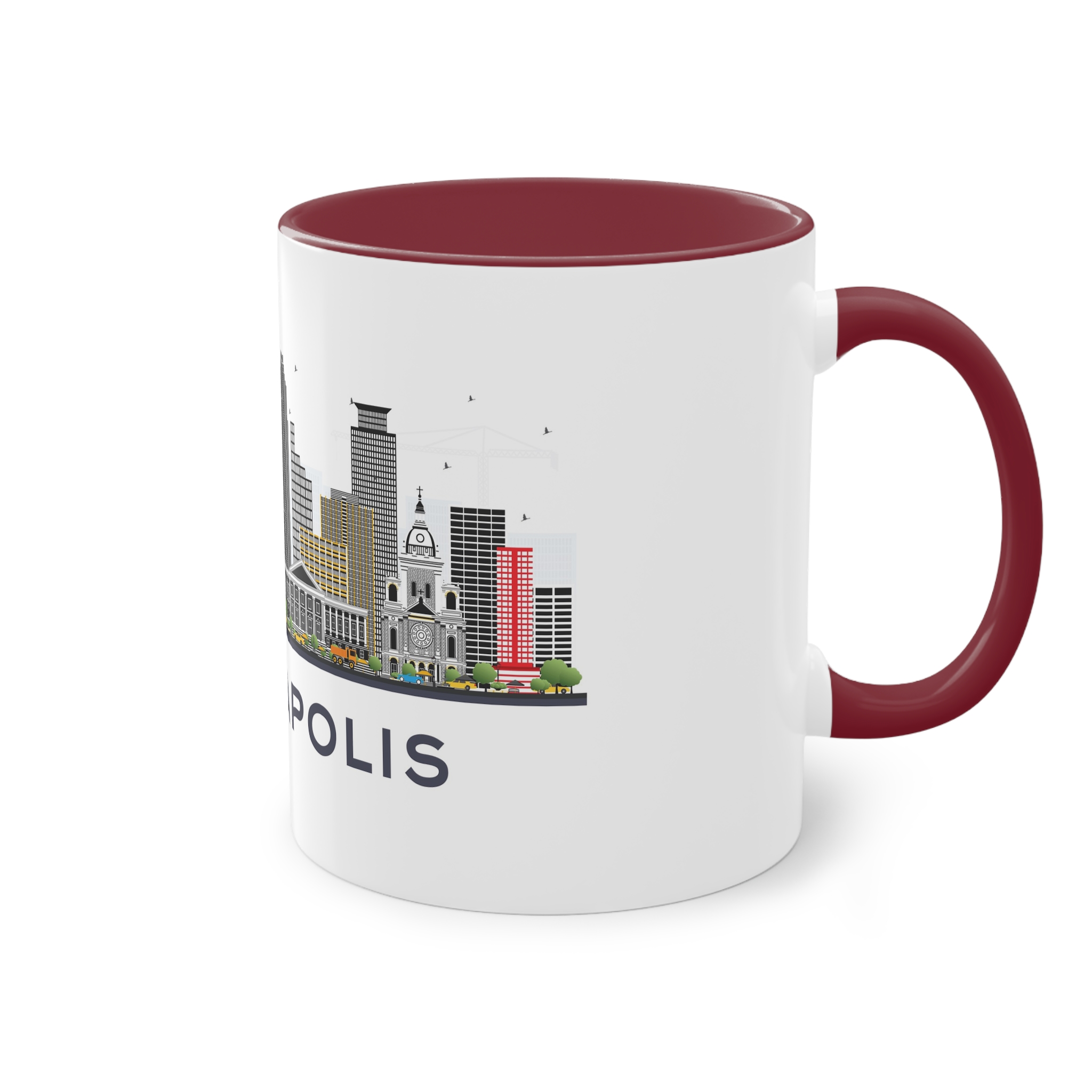 Minneapolis Isolated Two Tone Coffee Mug 11oz - Image 8