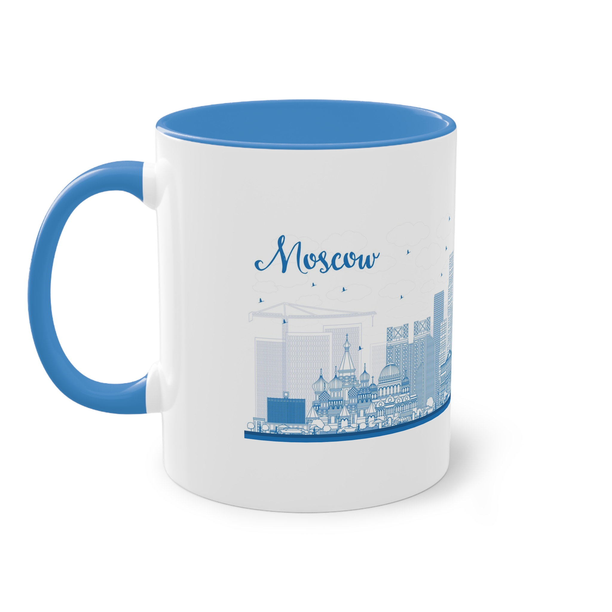 Moscow New Outline Two Tone Coffee Mug 11oz - Image 35