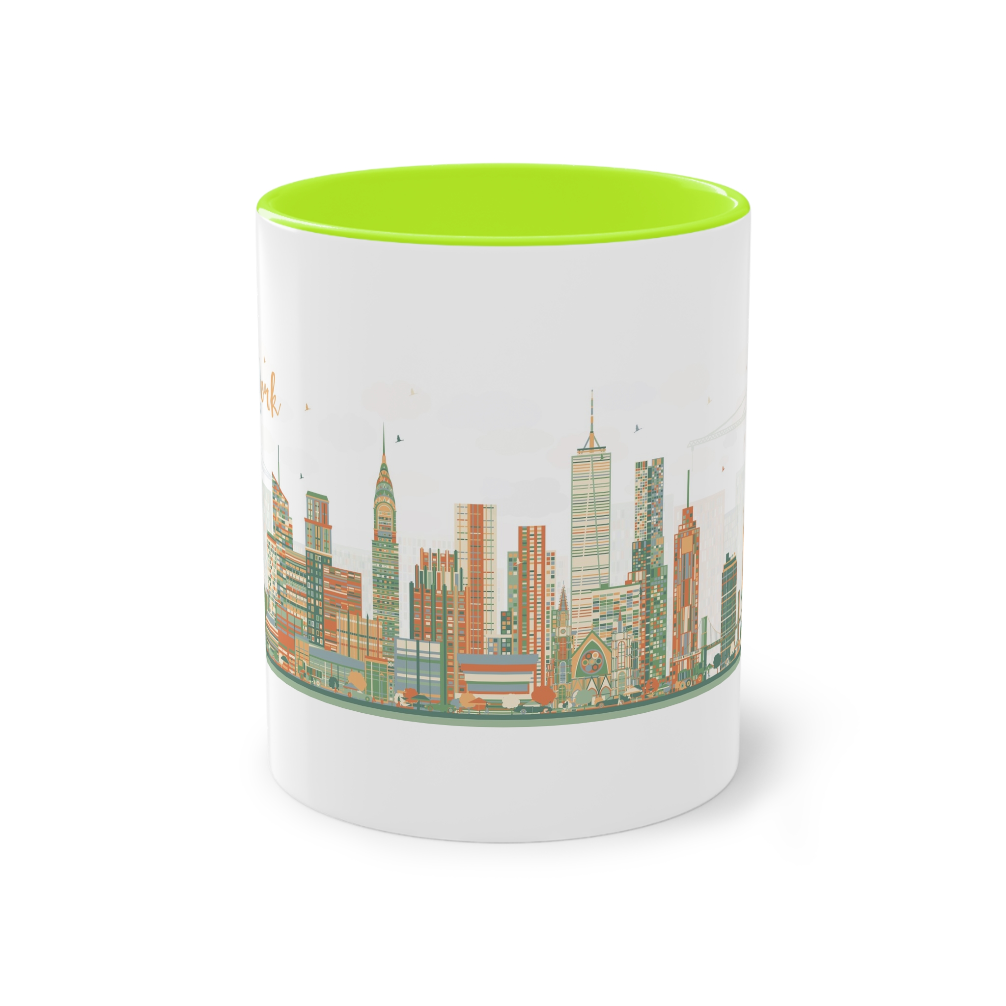 New York New Ver 1 Two Tone Coffee Mug 11oz - Image 25