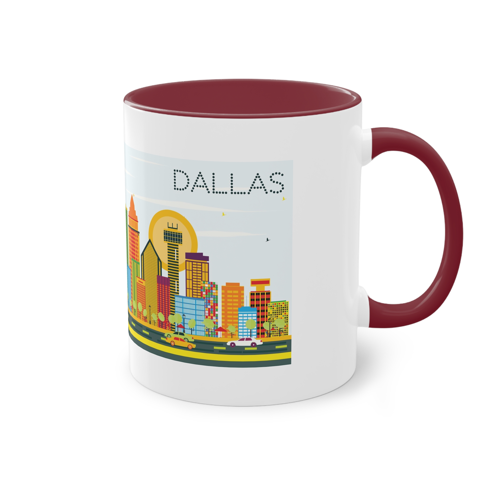 Dallas Color Two Tone Coffee Mug 11oz - Image 8