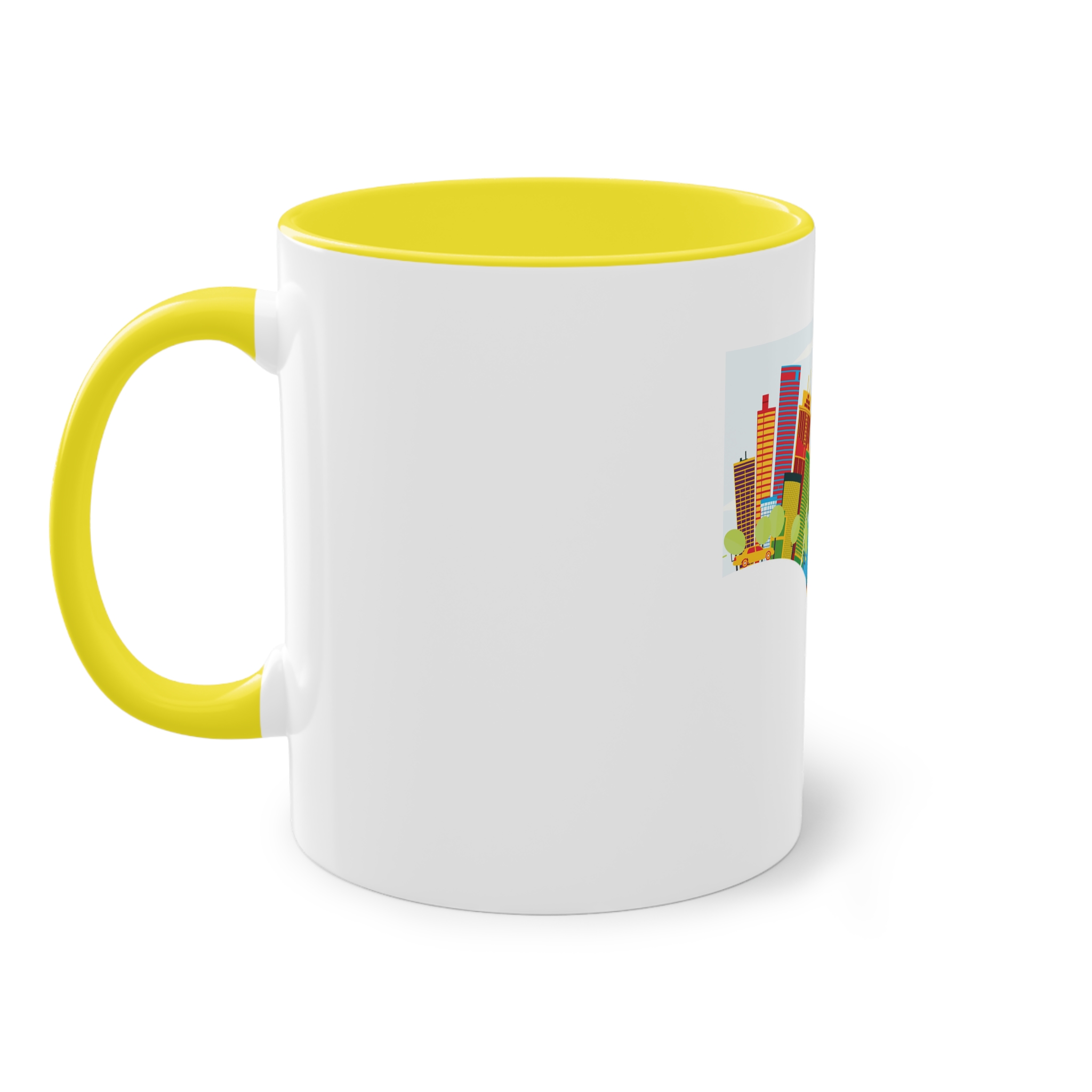 Panama Color Corner Cloud Two Tone Coffee Mug 11oz - Image 23