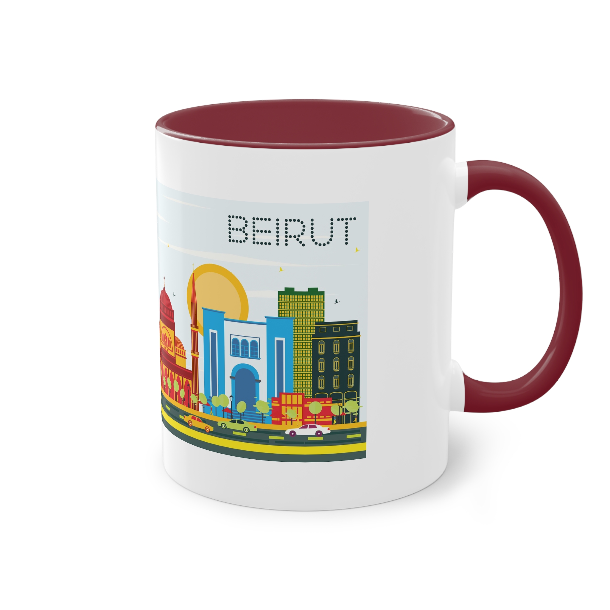 Beirut Color Two Tone Coffee Mug 11oz - Image 8