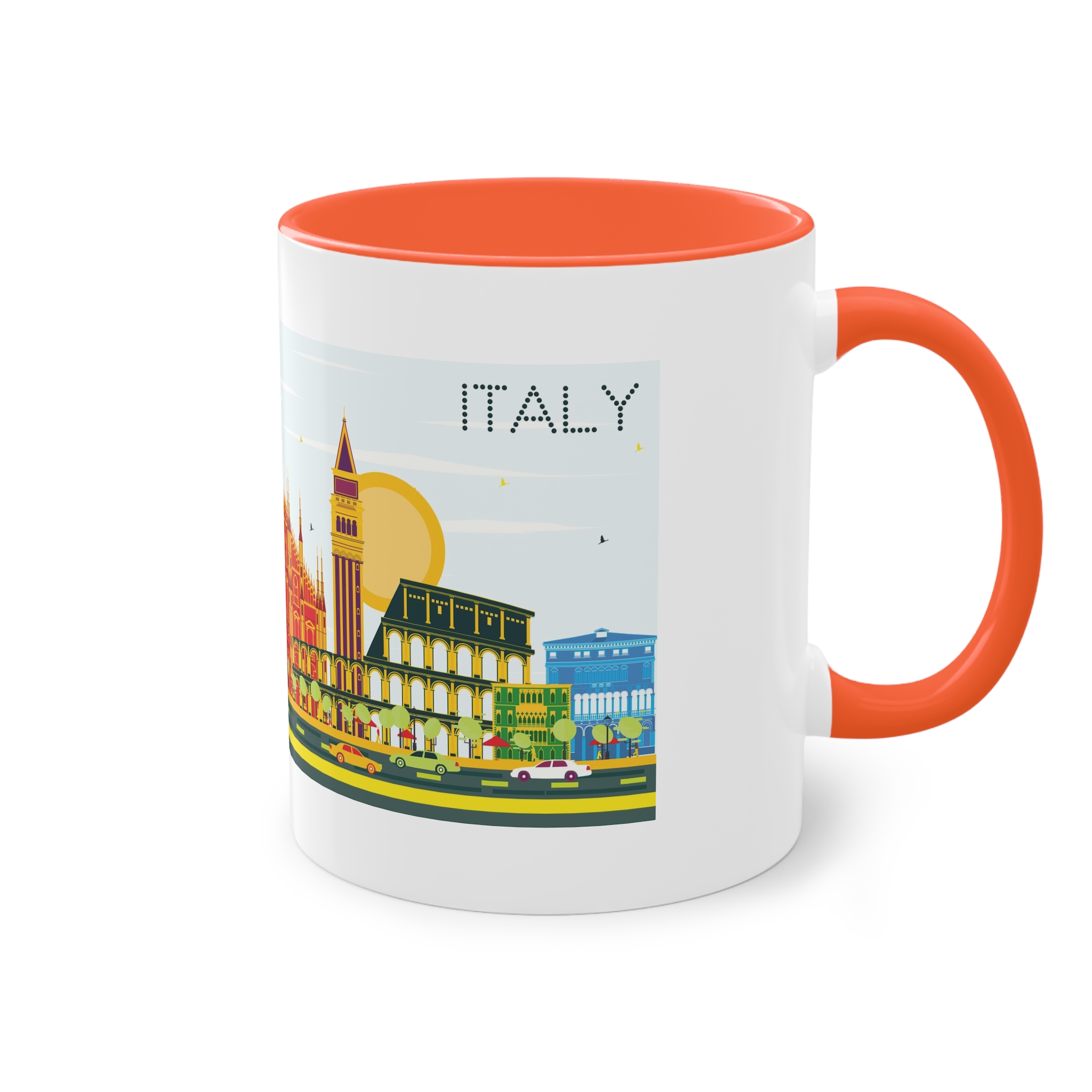 Italy Color Two Tone Coffee Mug 11oz - Image 16
