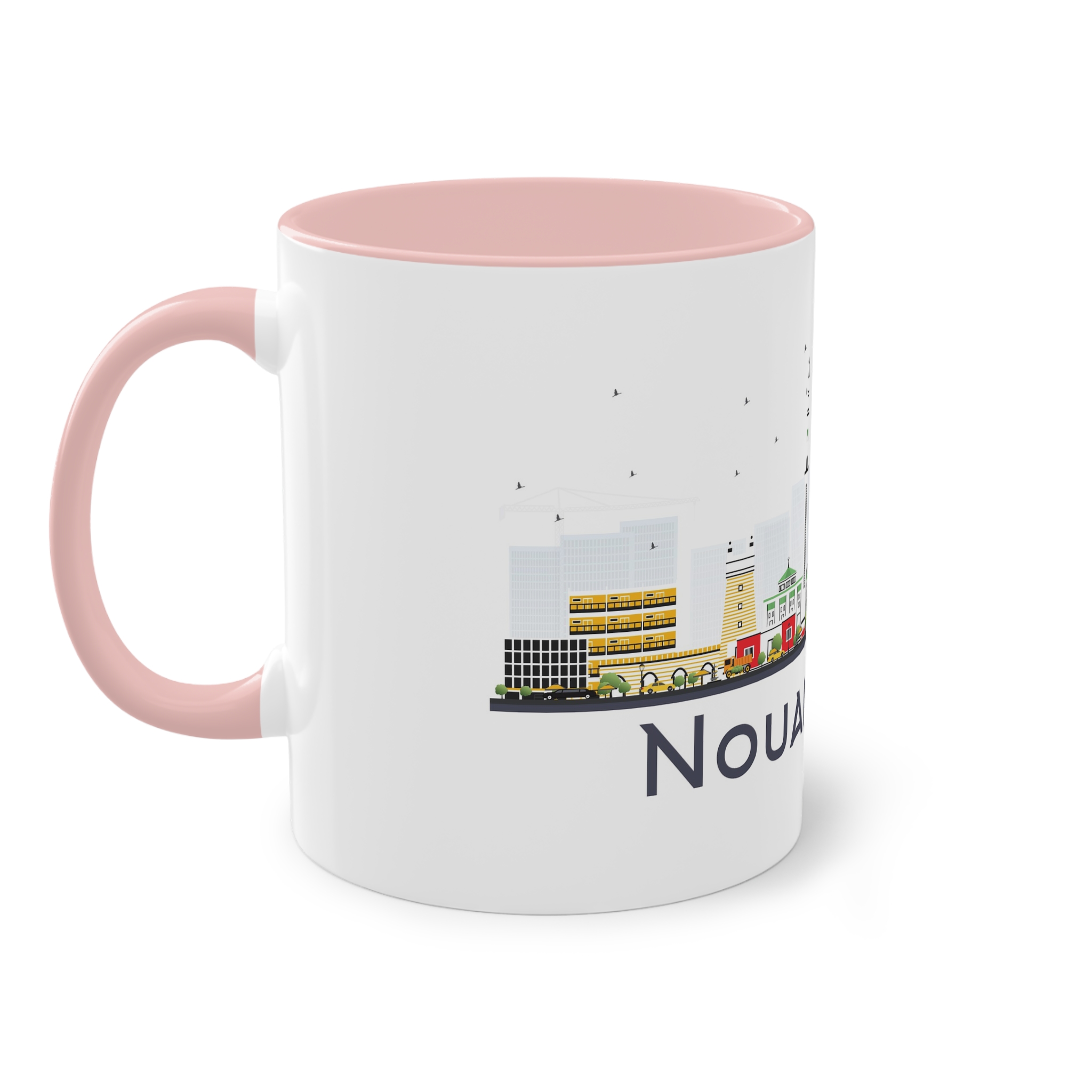 Nouakchott Isolated Two Tone Coffee Mug 11oz - Image 47