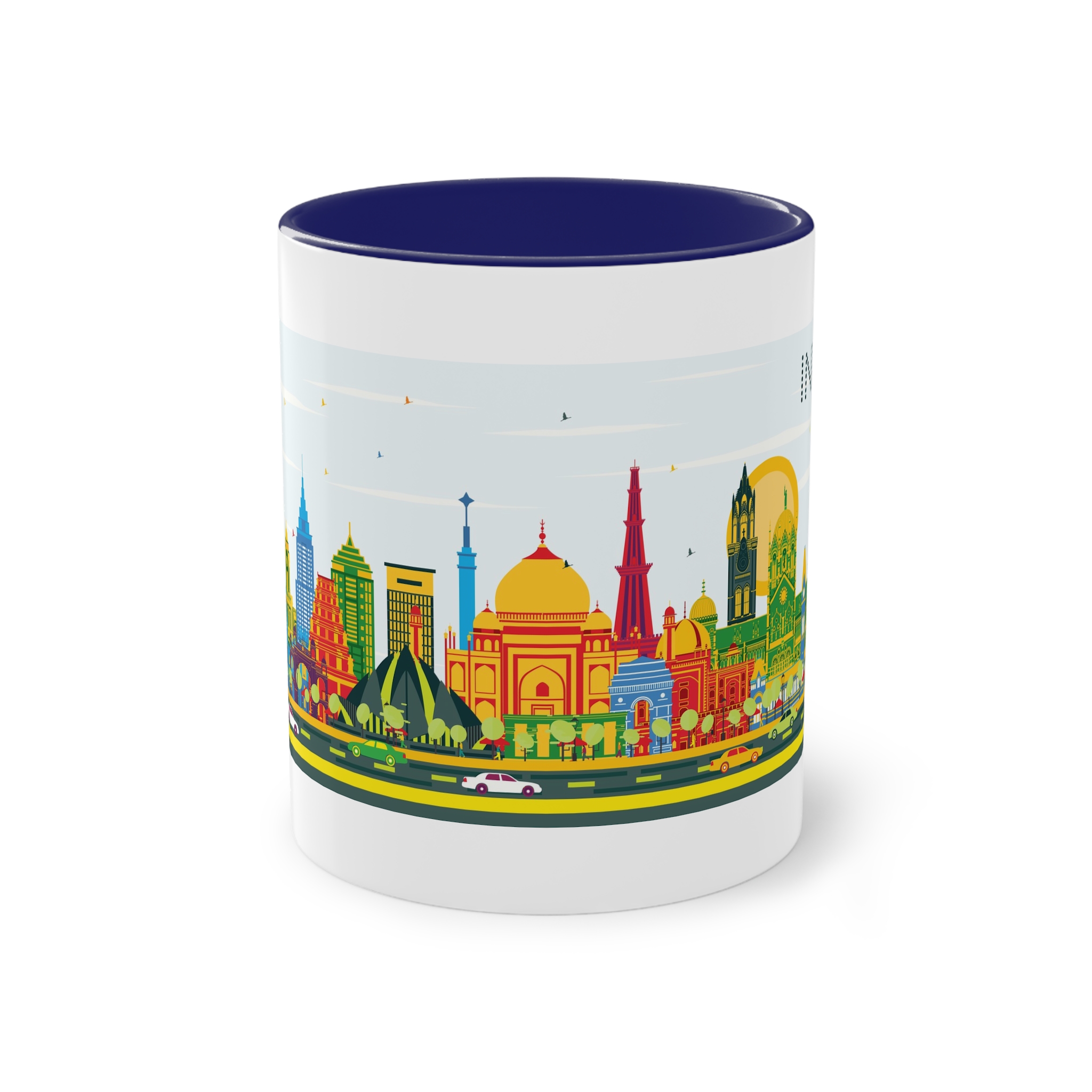 India Color Two Tone Coffee Mug 11oz - Image 41