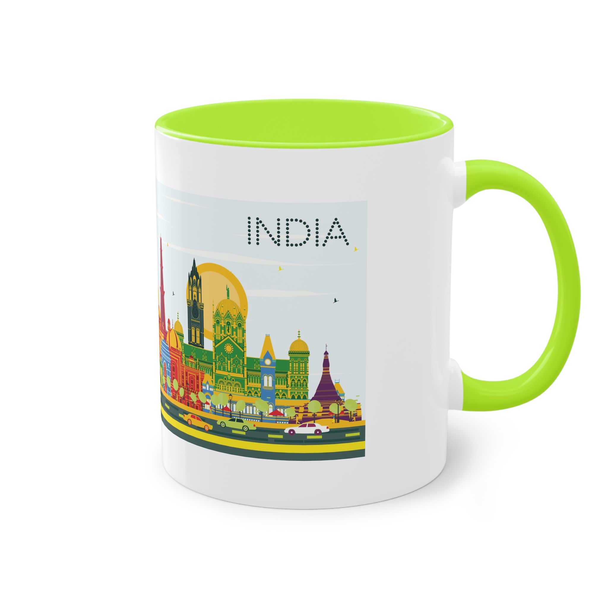 India Color Two Tone Coffee Mug 11oz - Image 28