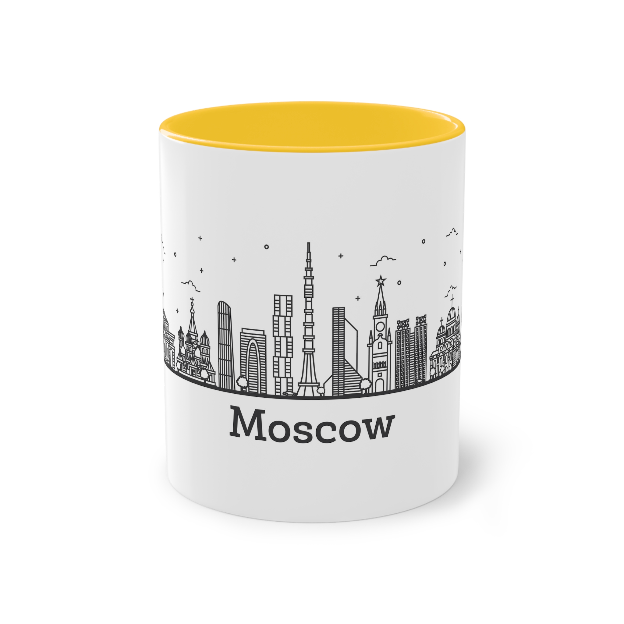Moscow Outline Bold Two Tone Coffee Mug 11oz - Image 17