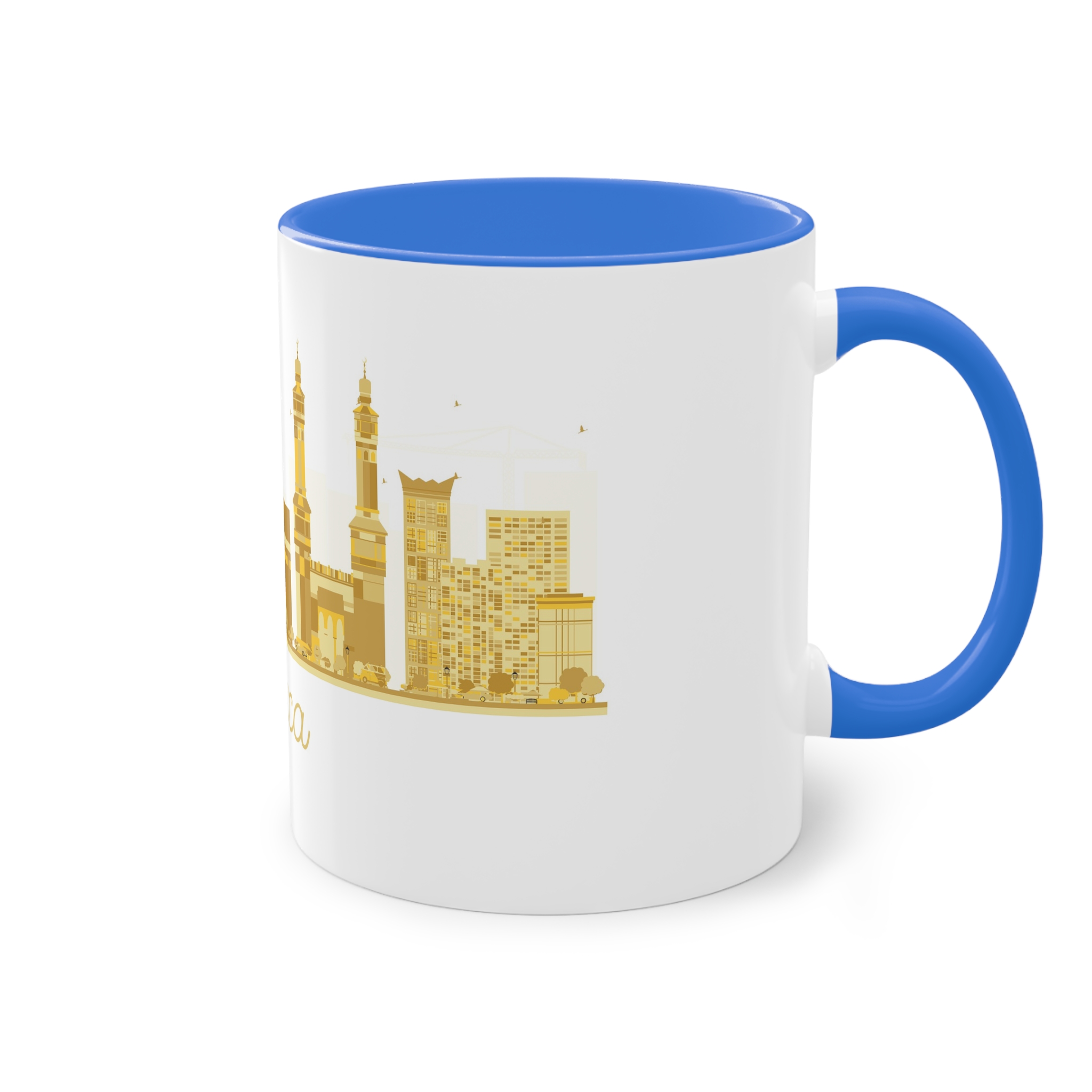 Mecca Golden Silhouette 1 Two Tone Coffee Mug 11oz - Image 40