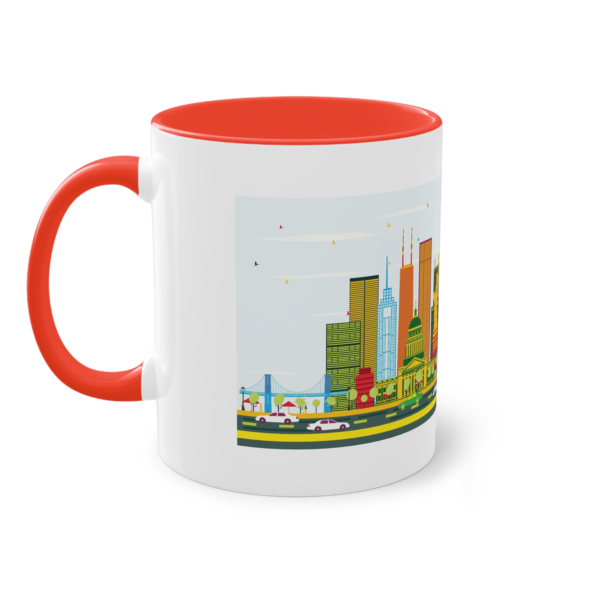 Usa Color Two Tone Coffee Mug 11oz - Image 3