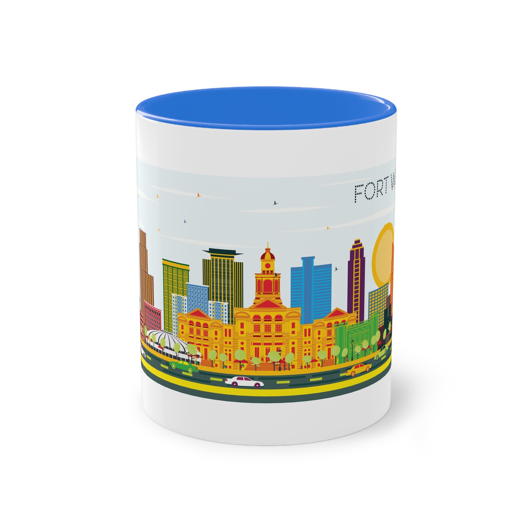 Fort Worth Color Two Tone Coffee Mug 11oz - Image 37