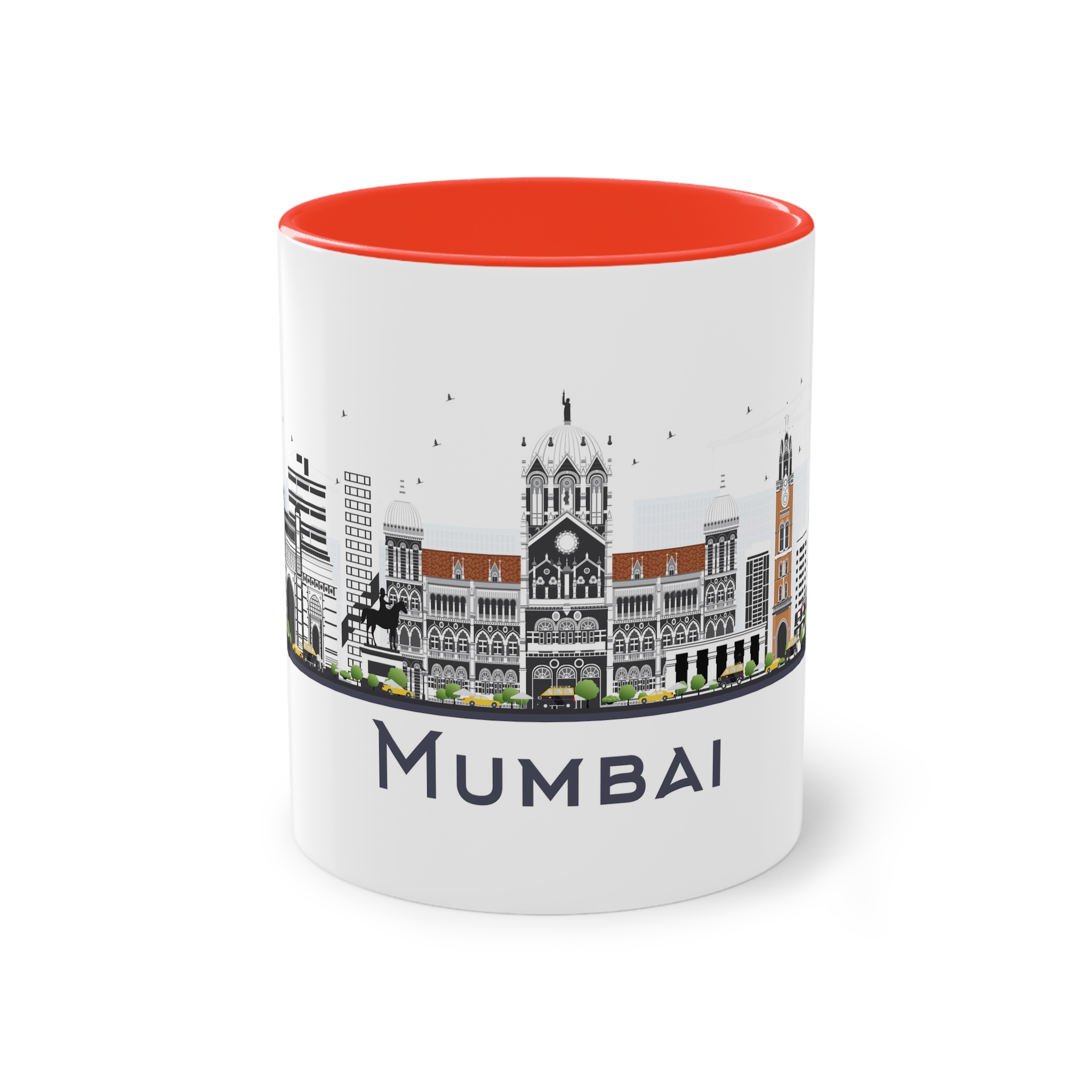 Mumbai Isolated Two Tone Coffee Mug 11oz