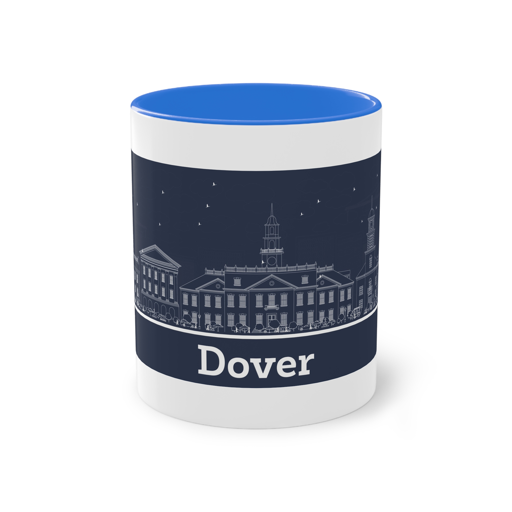 Dover Outline Inverse Two Tone Coffee Mug 11oz - Image 37