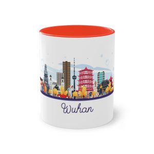 Wuhan Famous Landmarks Two Tone Coffee Mug 11oz