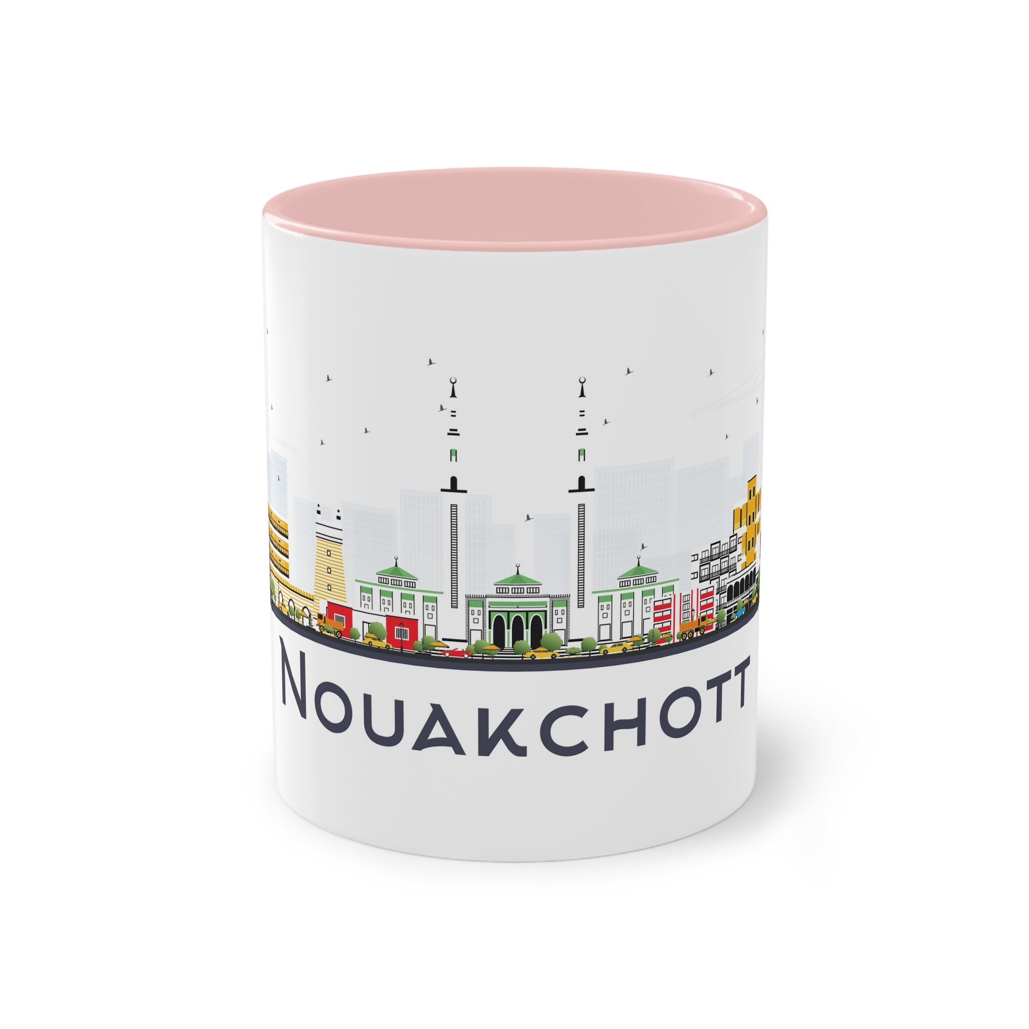 Nouakchott Isolated Two Tone Coffee Mug 11oz - Image 45