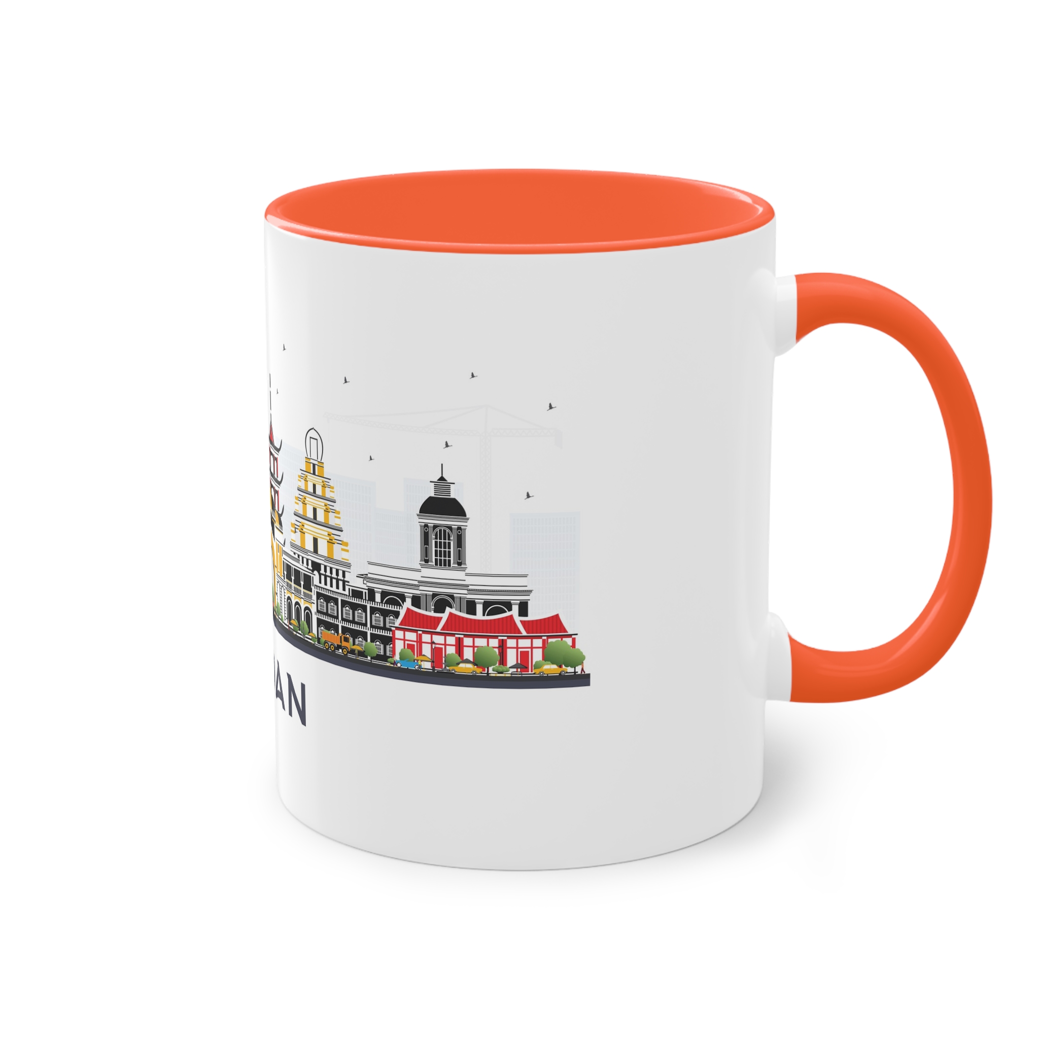 Medan Isolated Two Tone Coffee Mug 11oz - Image 16